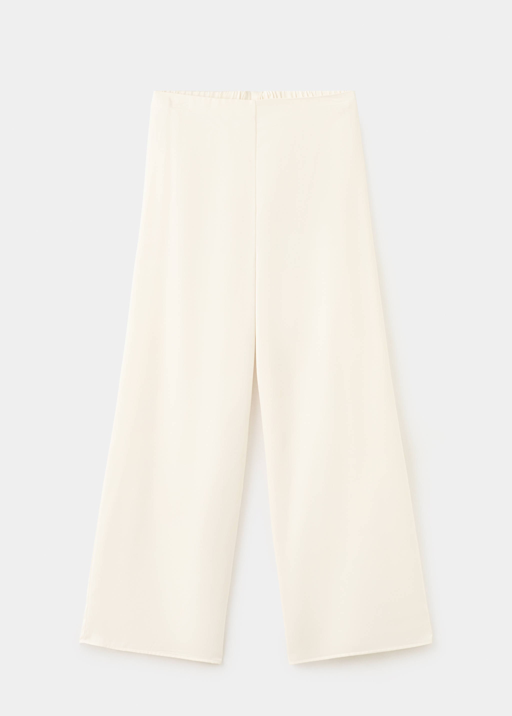 Satin straight-fit trousers - Article without model