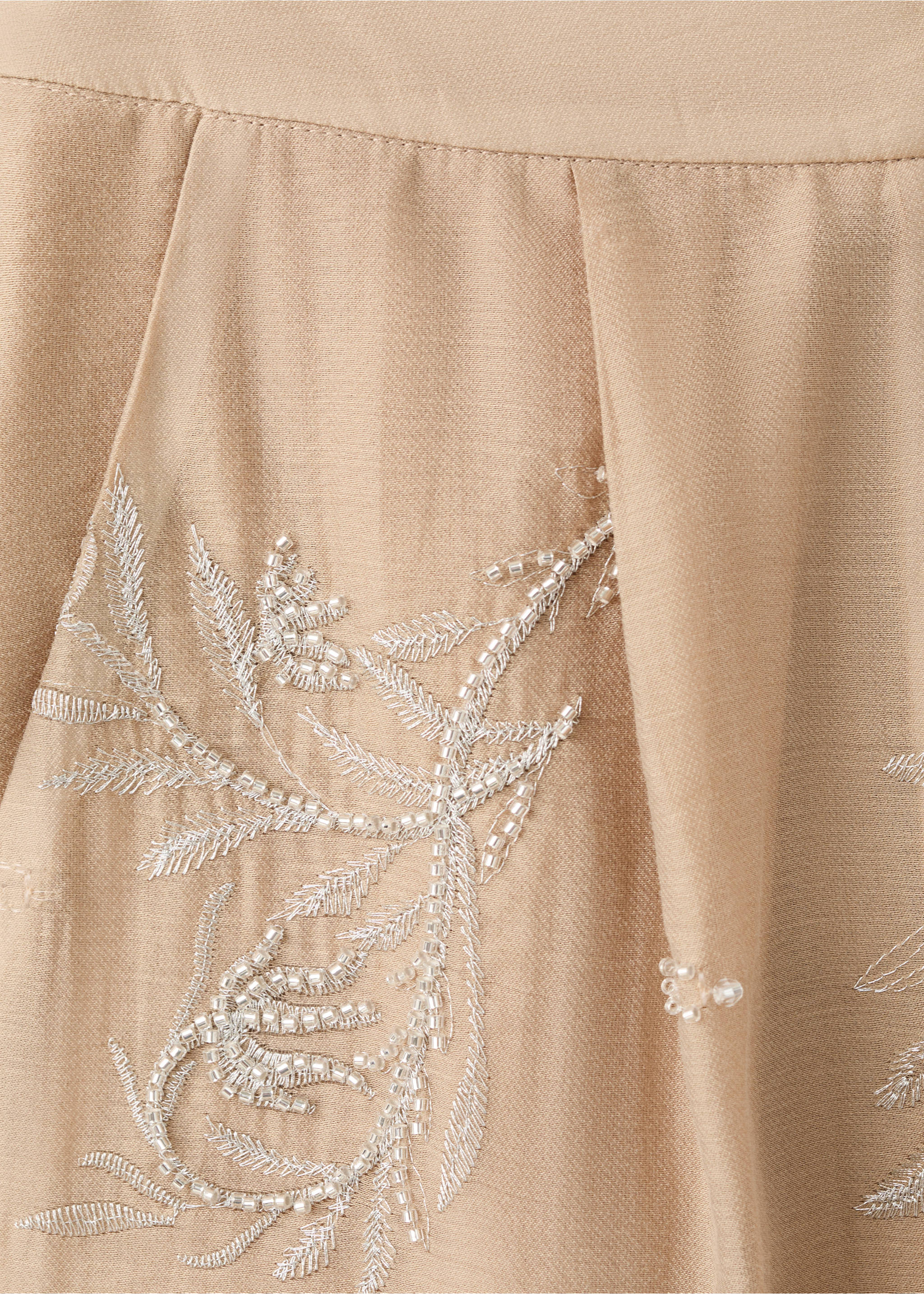 بنطال ليوسيل مطرز - تفاصيل المنتج 0, بيج. Ref: 27049061-00.