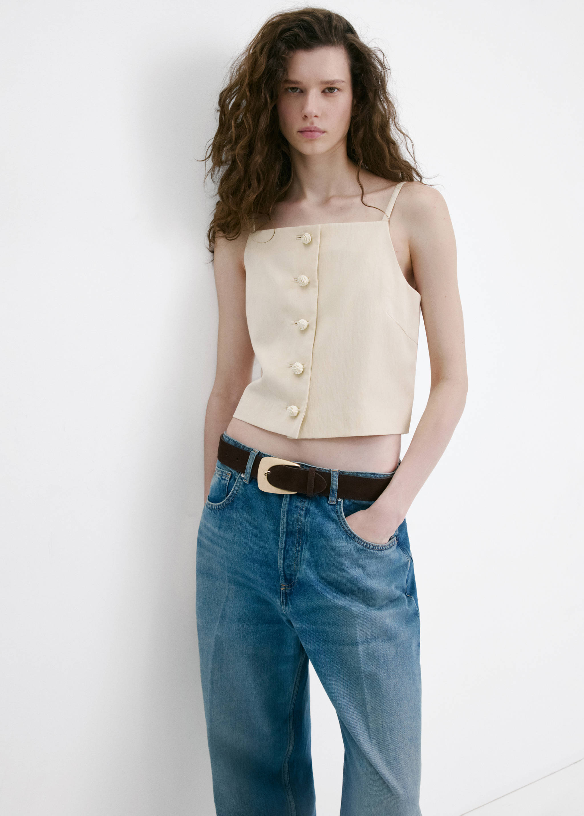 Lyocell button top - Details of the article 2