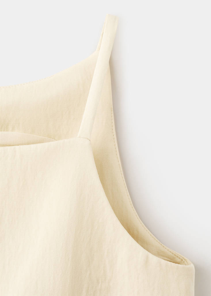 Lyocell button top — Light/Pastel Grey