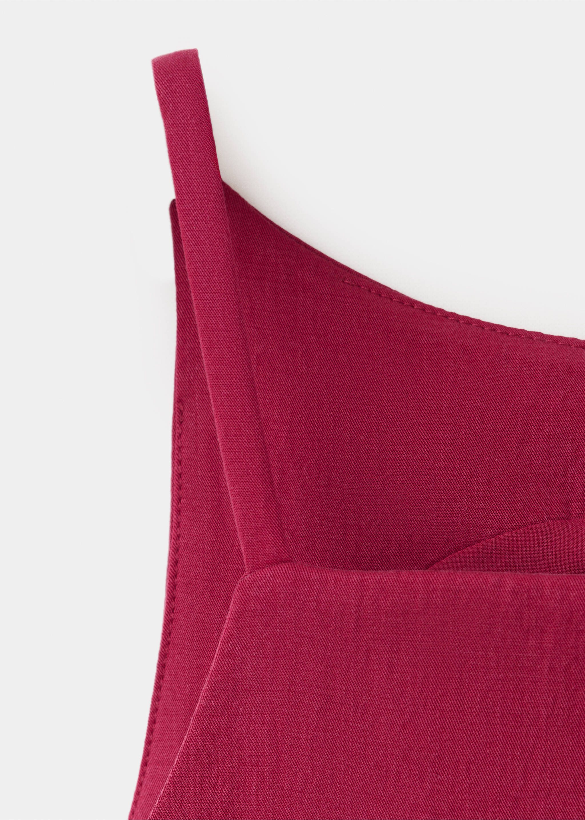 Lyocell button top - Details of the article 8, Red. Ref: 27049062-00.