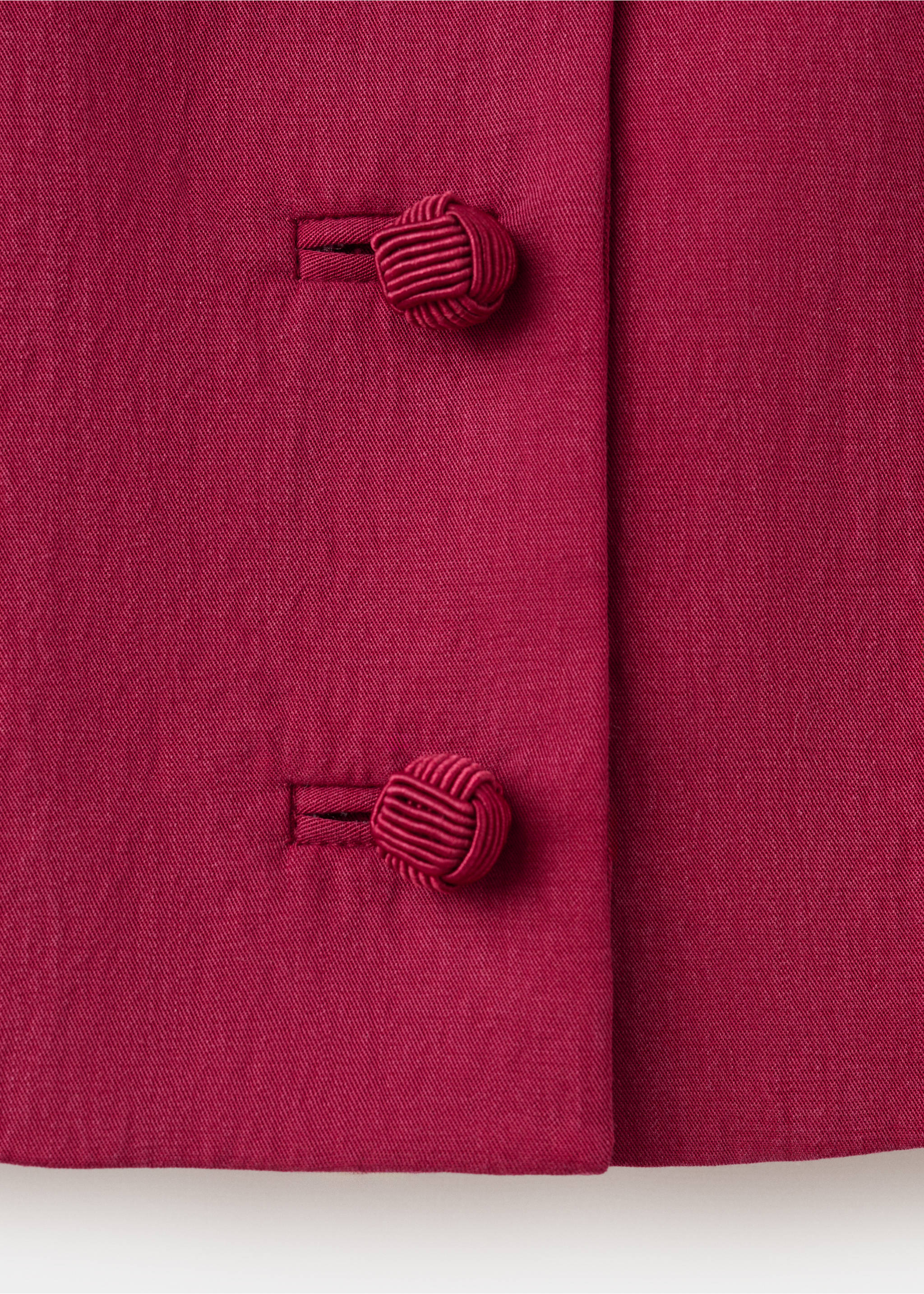 Lyocell button top - Details of the article 0, Red. Ref: 27049062-00.
