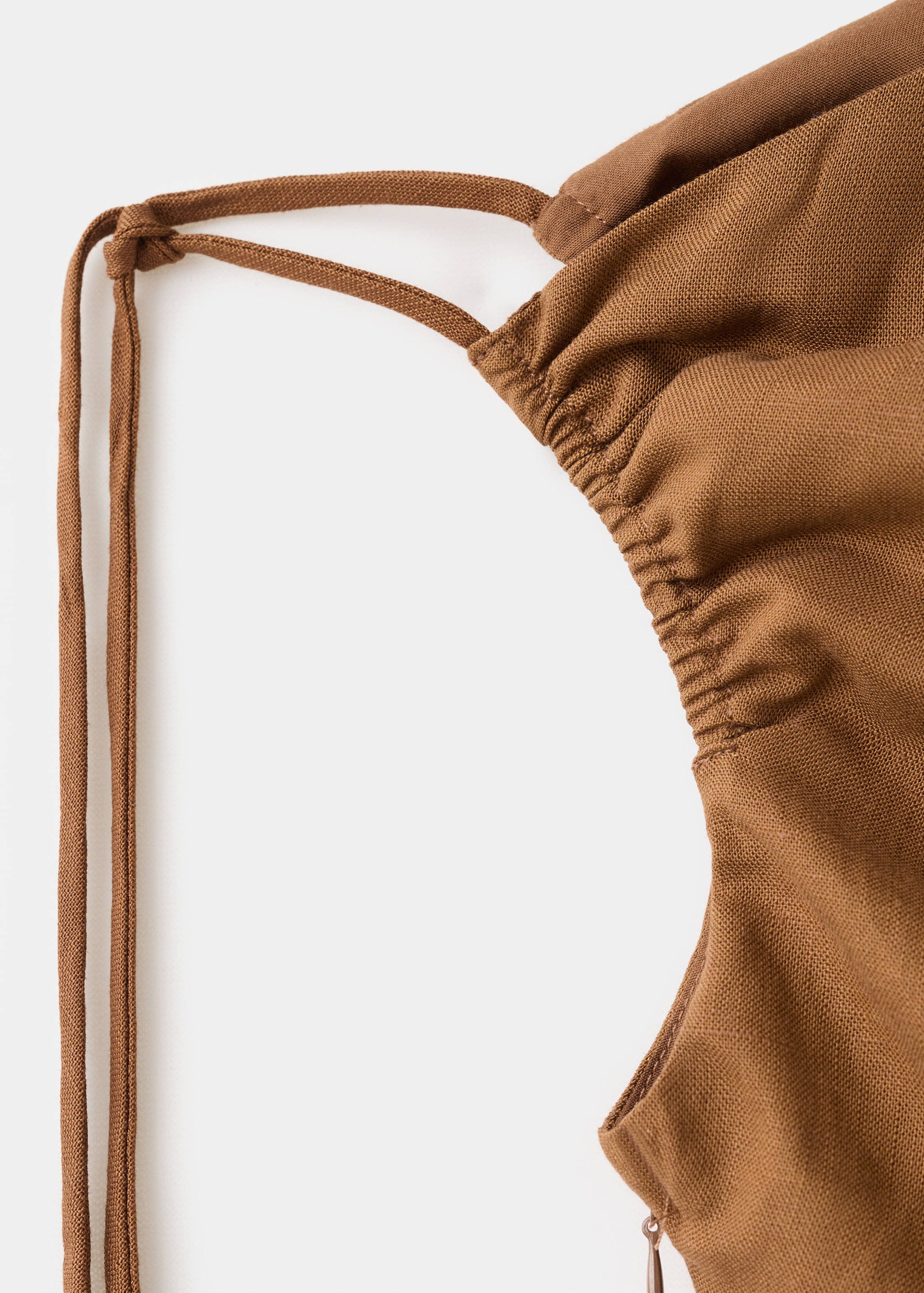 Asymmetric linen lyocell jumpsuit - Details of the article 8