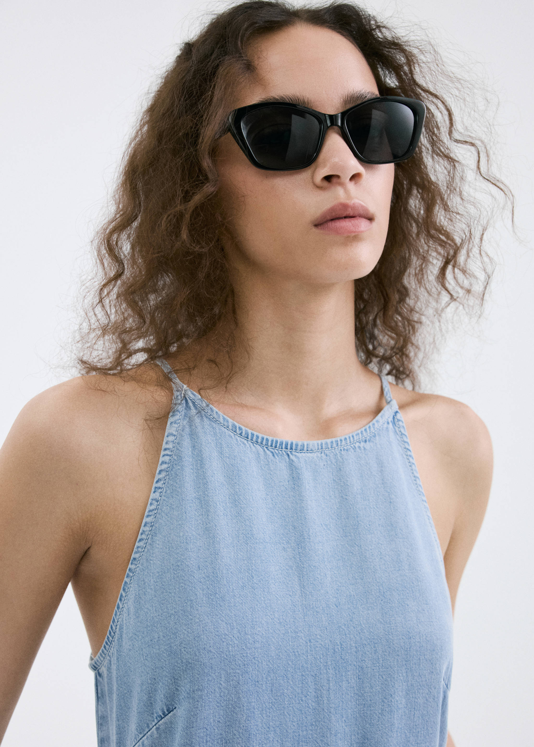 Lyocell denim jumpsuit - Details of the article 1