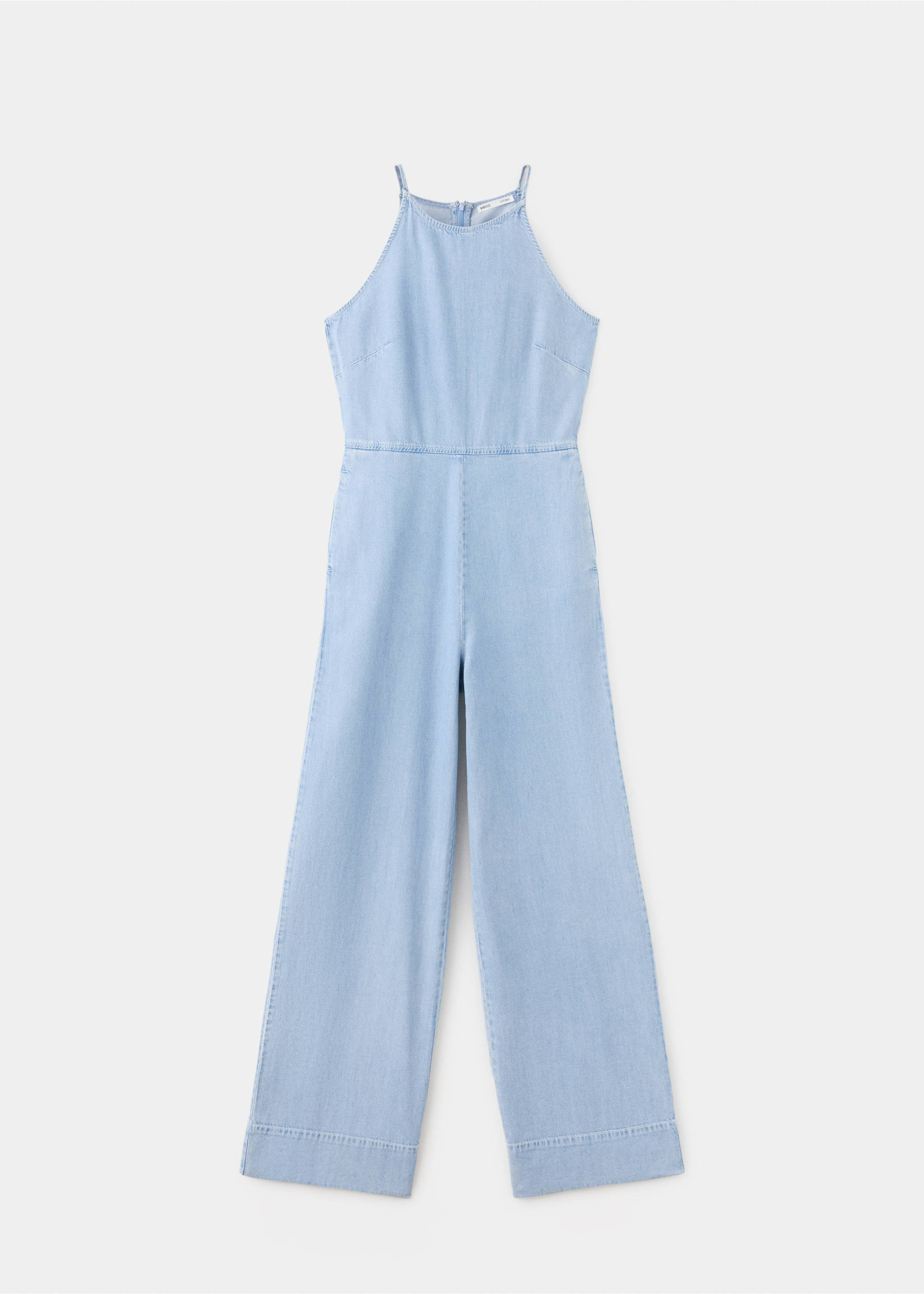 Lyocell denim jumpsuit - Article without model, Light Blue. Ref: 27049067-00.