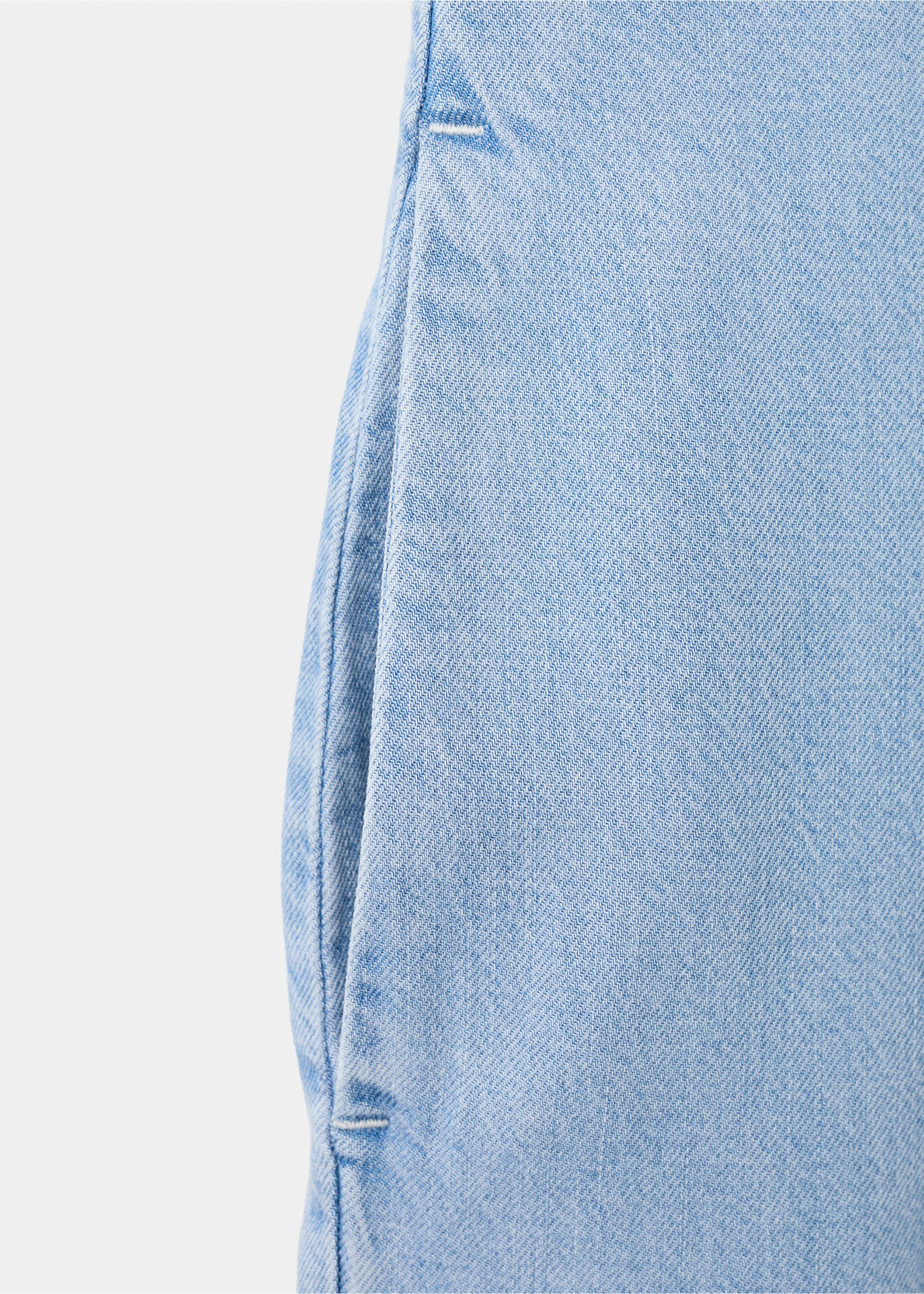 Lyocell denim jumpsuit - Details of the article 8, Light Blue. Ref: 27049067-00.