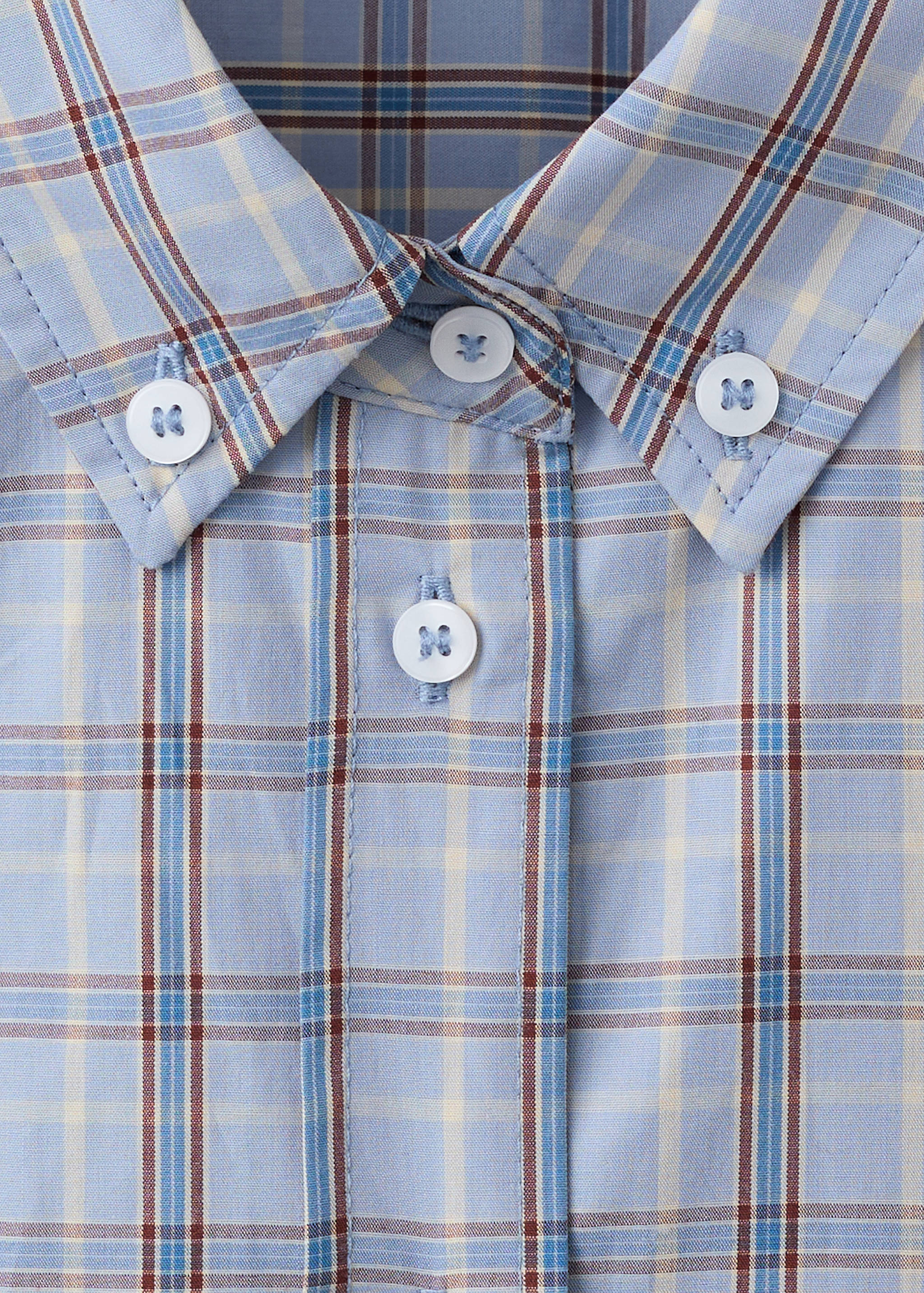 Check cotton shirt - Details of the article 8