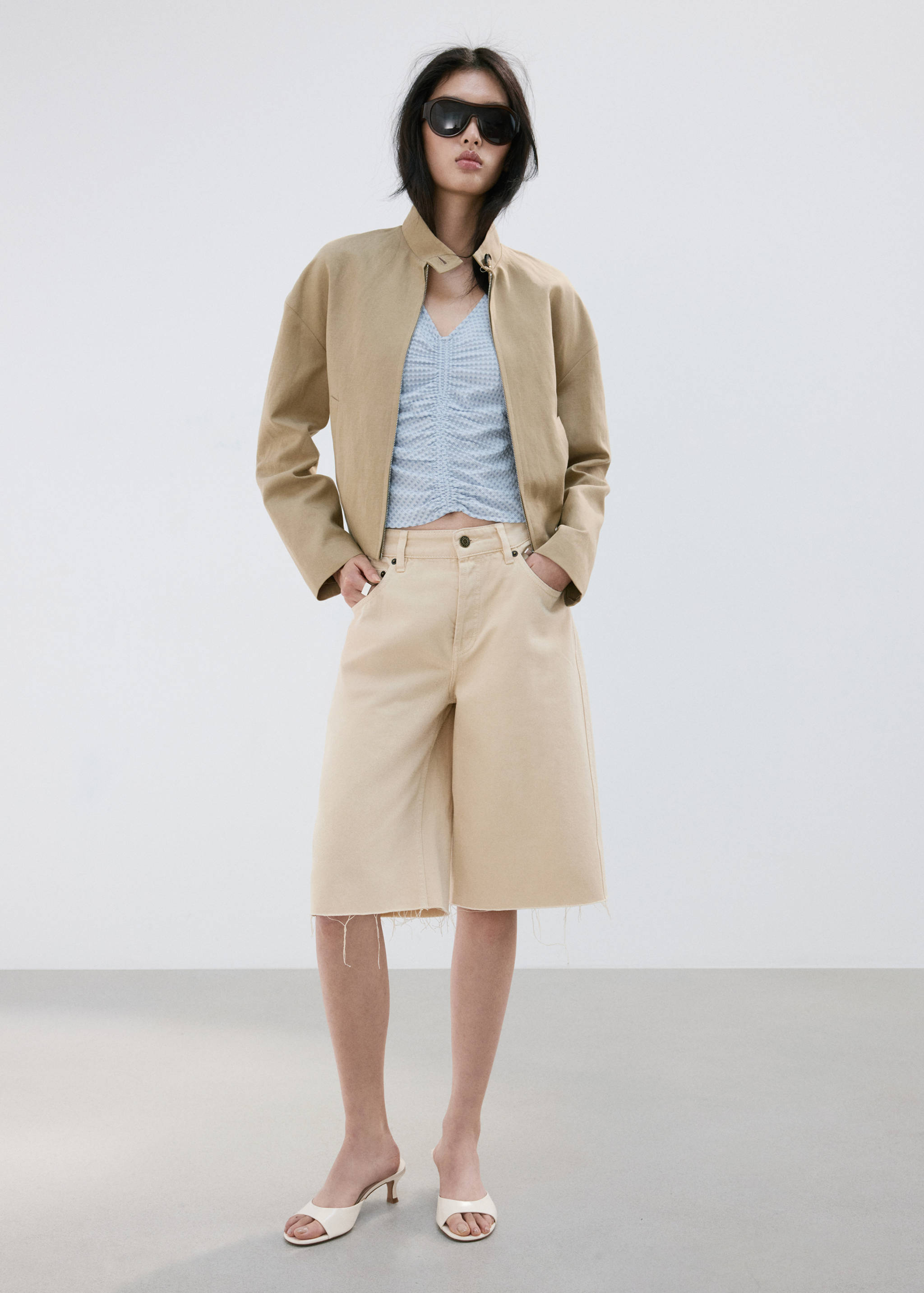 Top ajusté à fronces - Plan général