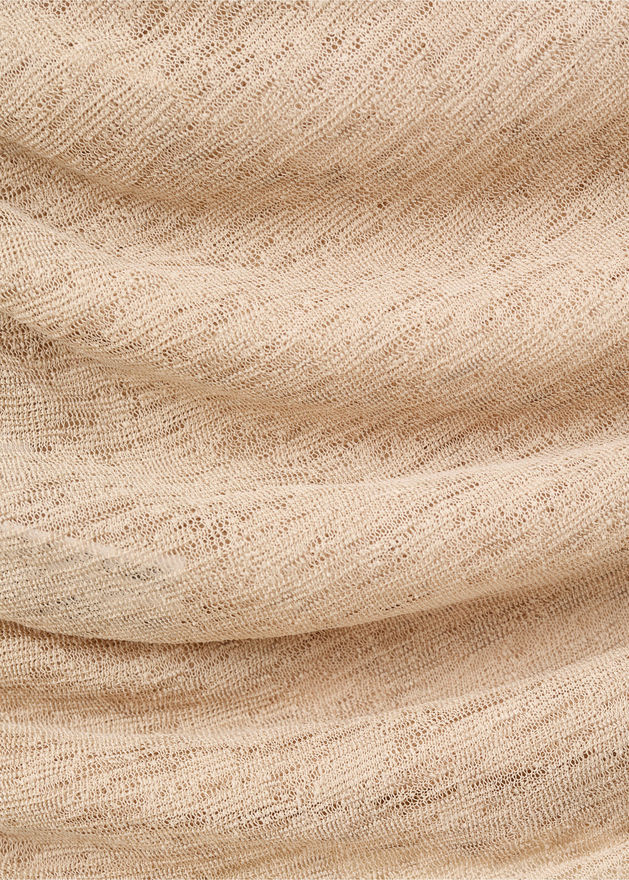 توب دانتيل بفتحة رقبة غير متناظرة - تفاصيل المنتج 8, بني متوسط. Ref: 27049073-00.