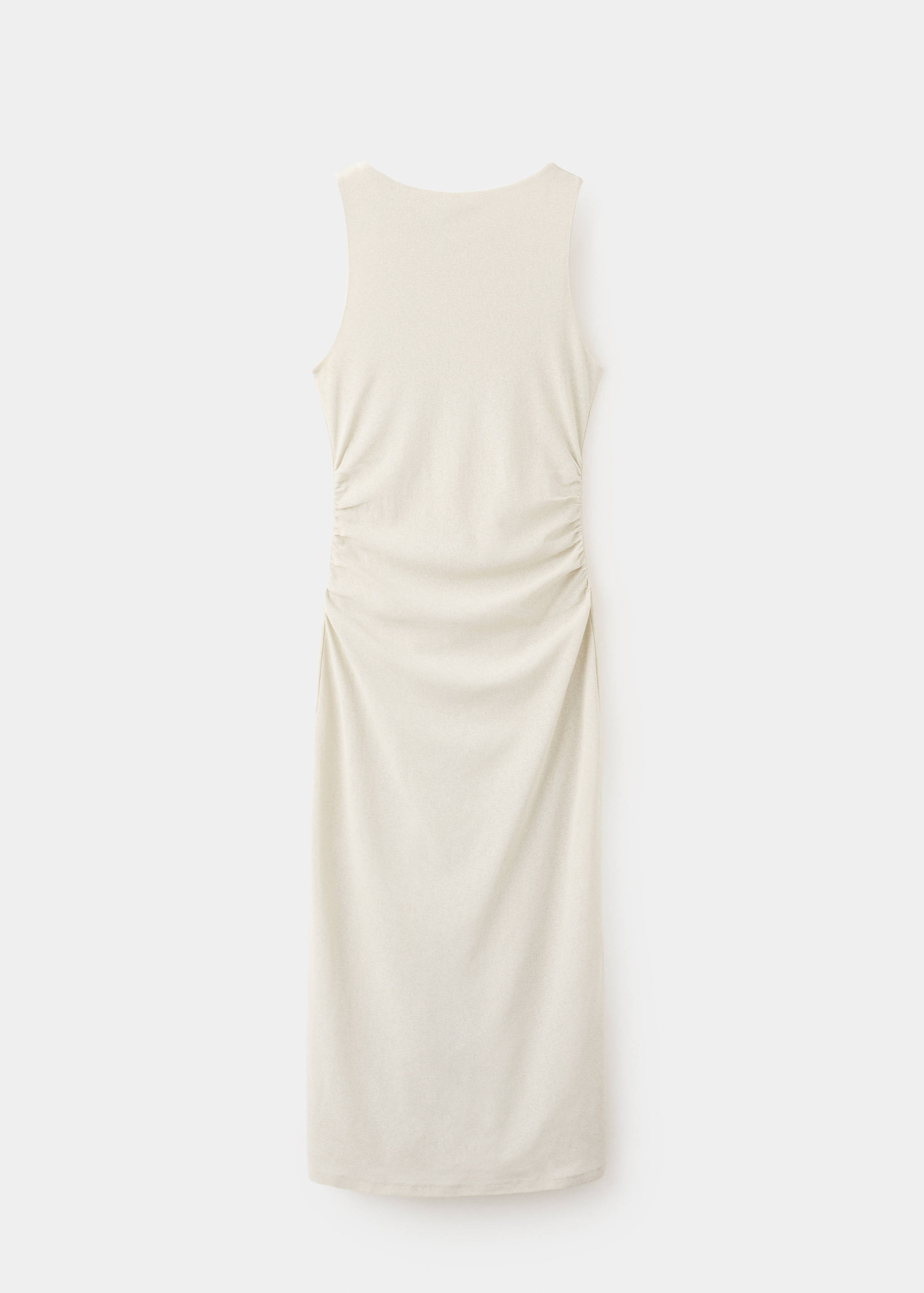 Fitted dress with a draped waist - Article without model