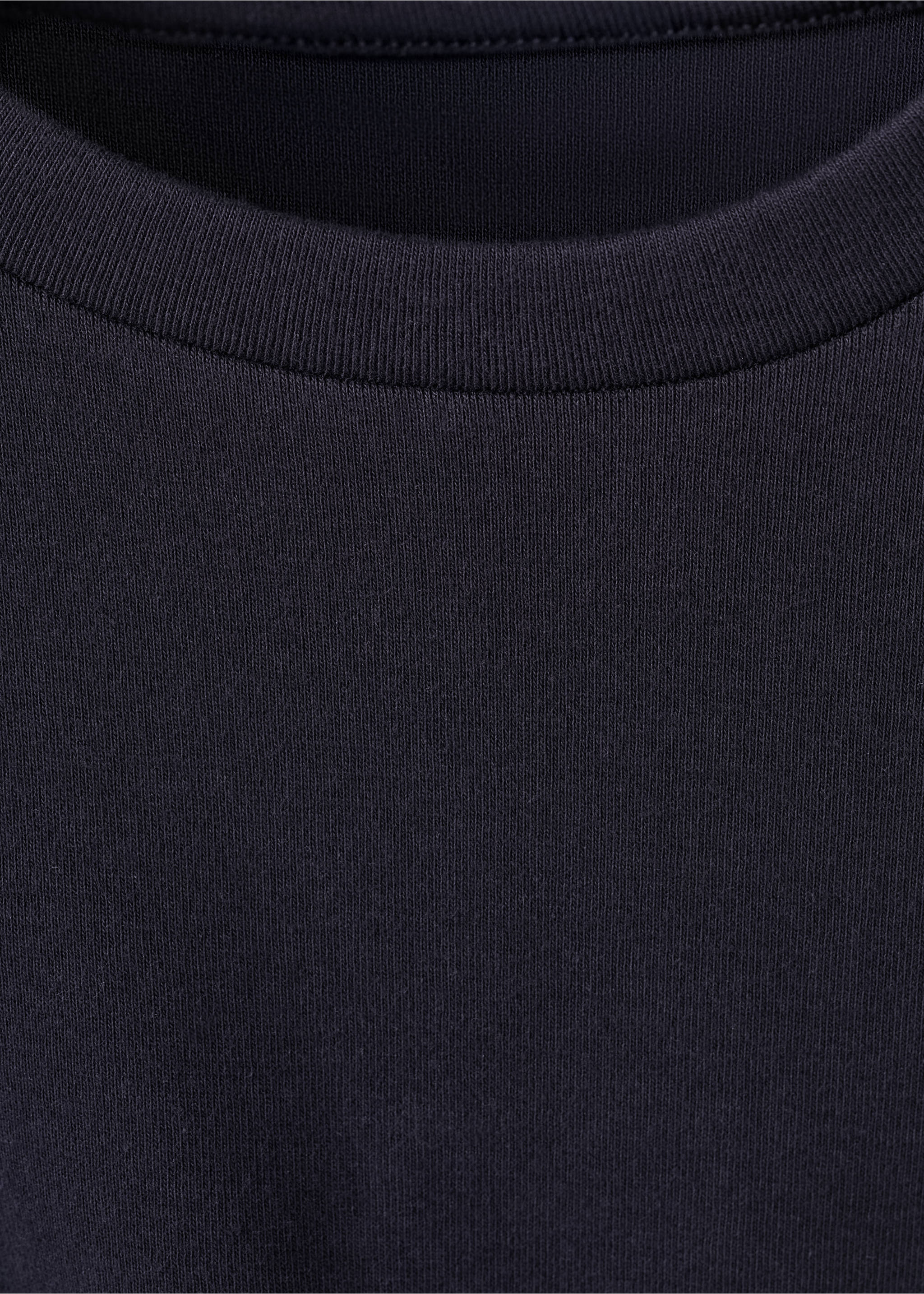 Cotton dress with side bow - Details of the article 8, Navy. Ref: 27049076-00.