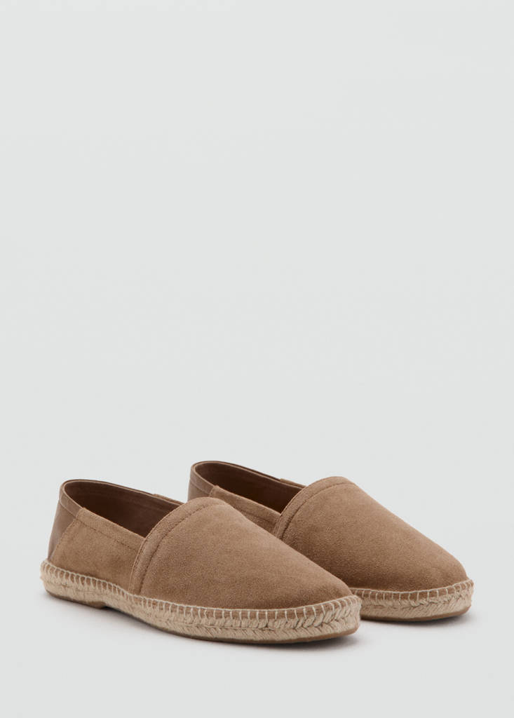 Leather espadrille — Sand