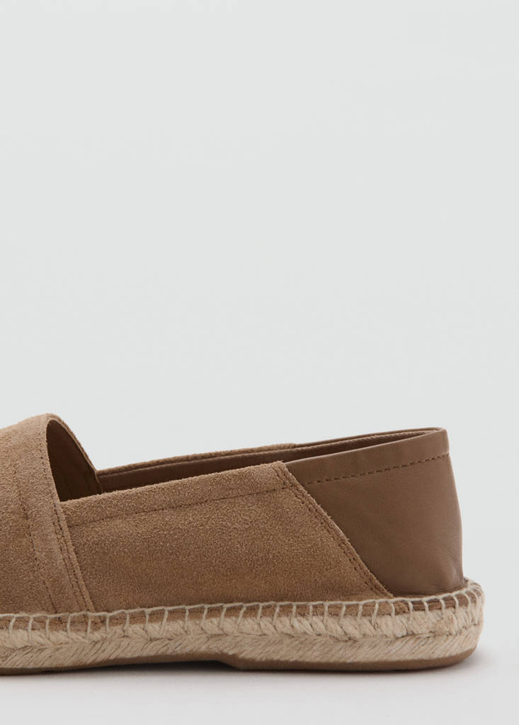 Leather espadrille — Sand