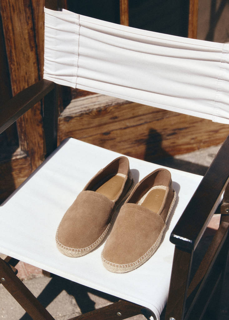 Leather espadrille — Sand