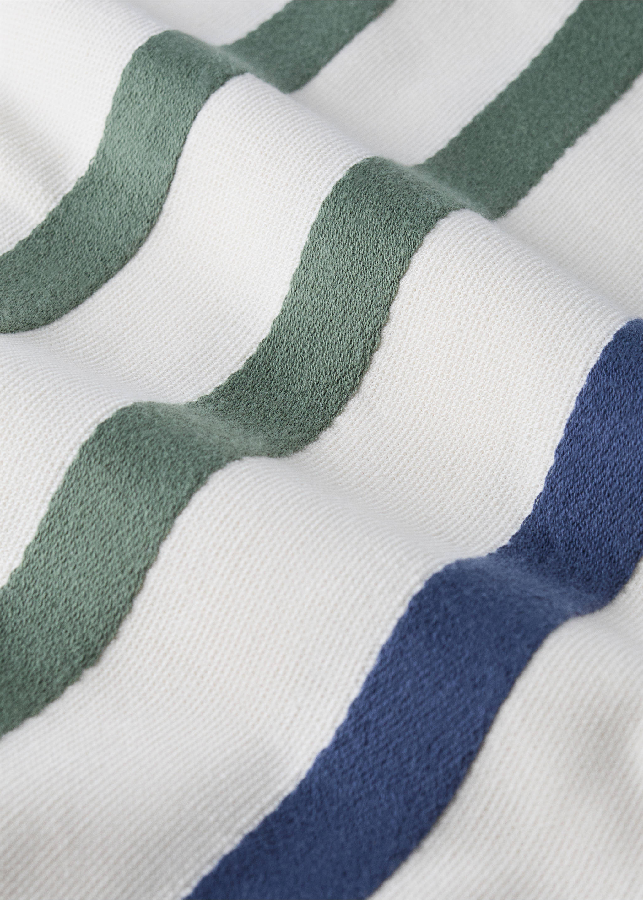 100% cotton striped beach towel - Details of the article 1, Green. Ref: 27049207-00.