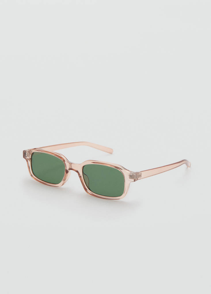 Rectangular-frame sunglasses — Ochre