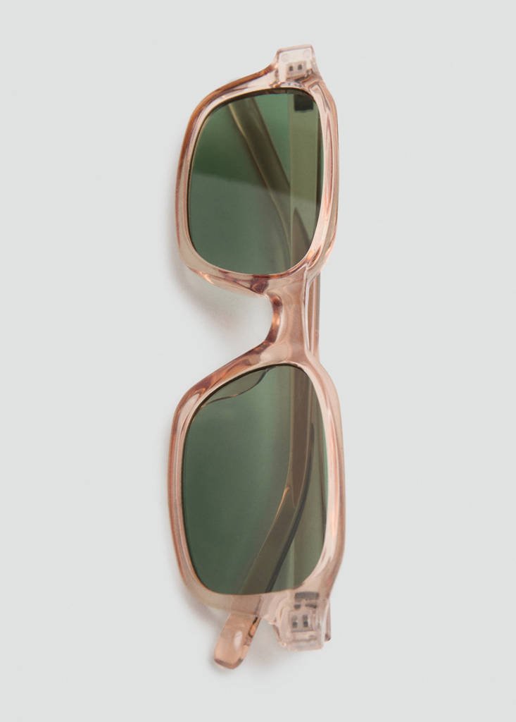 Rectangular-frame sunglasses — Ochre