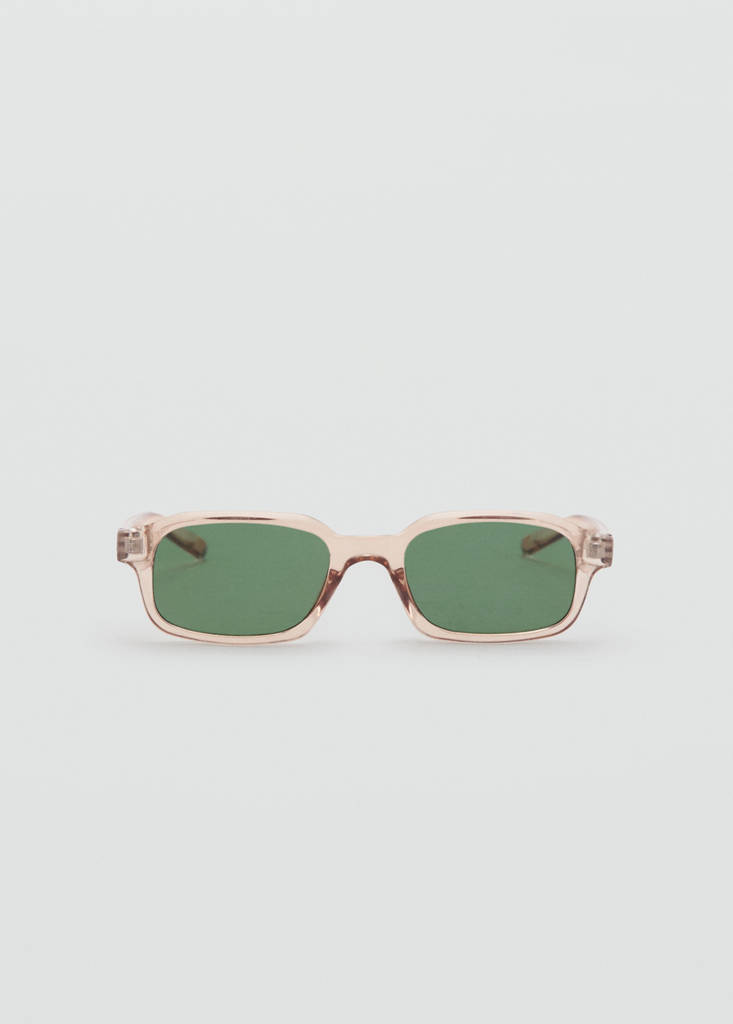 Rectangular-frame sunglasses — Ochre