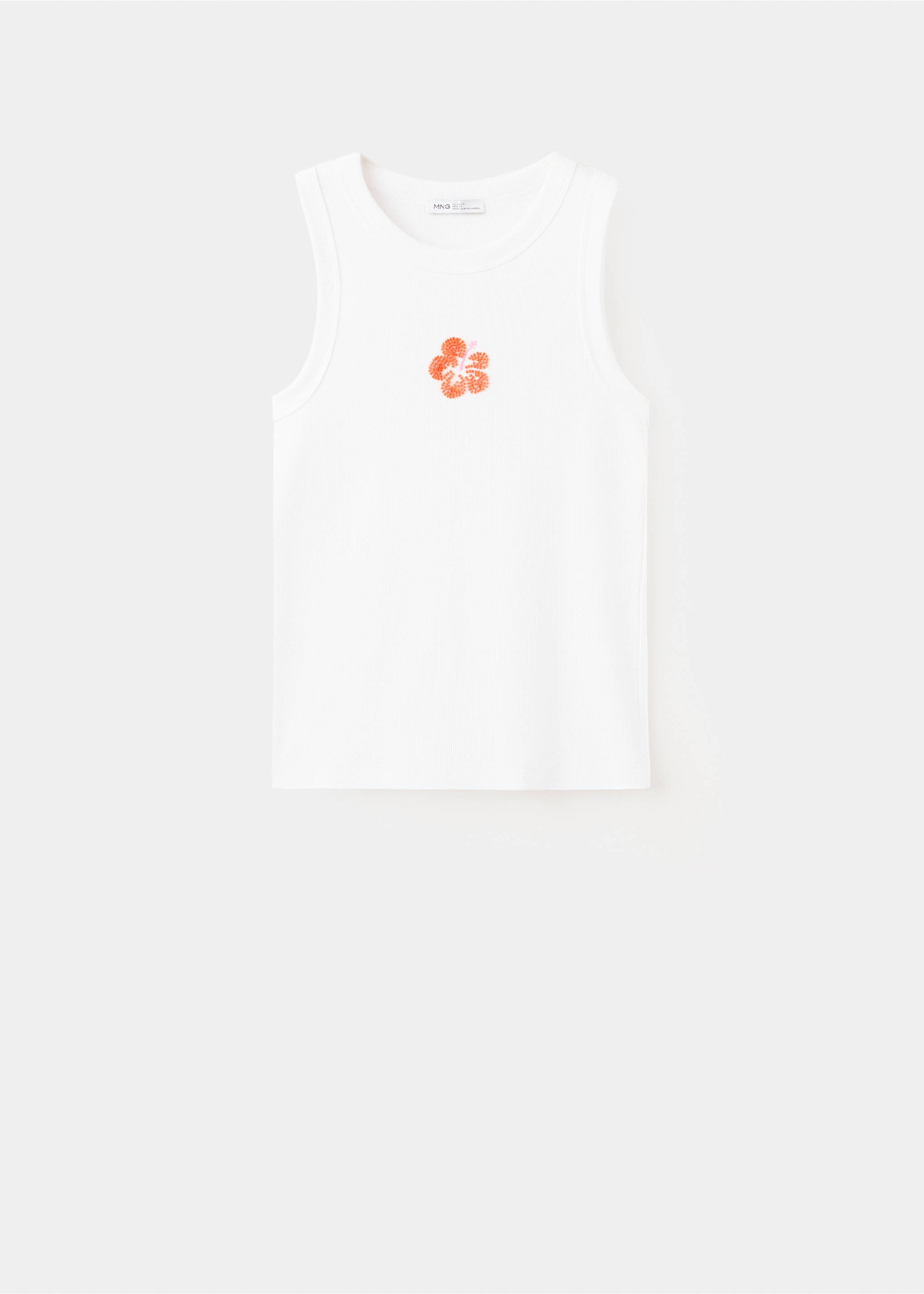 Cotton floral top - Article without model, Off White. Ref: 27049209-00.