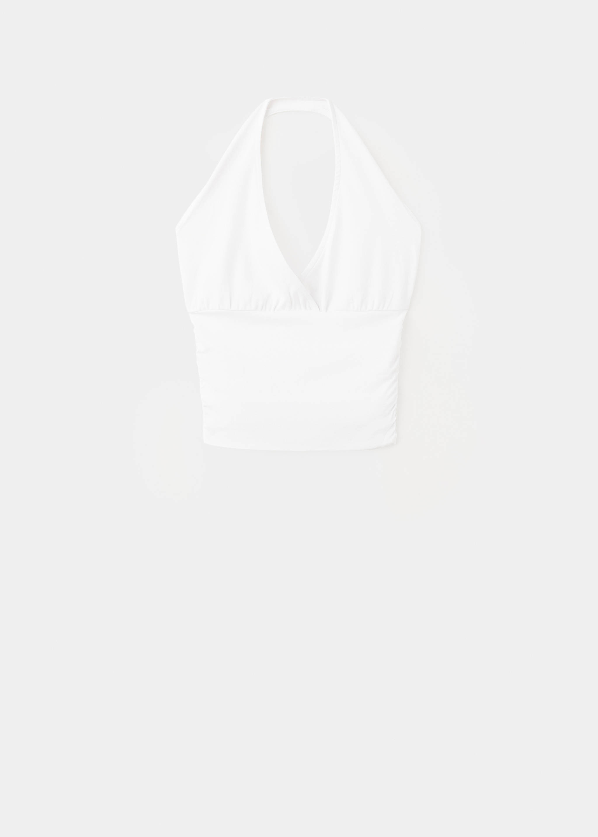 Çapraz halter yaka bluz - Modelsiz ürün