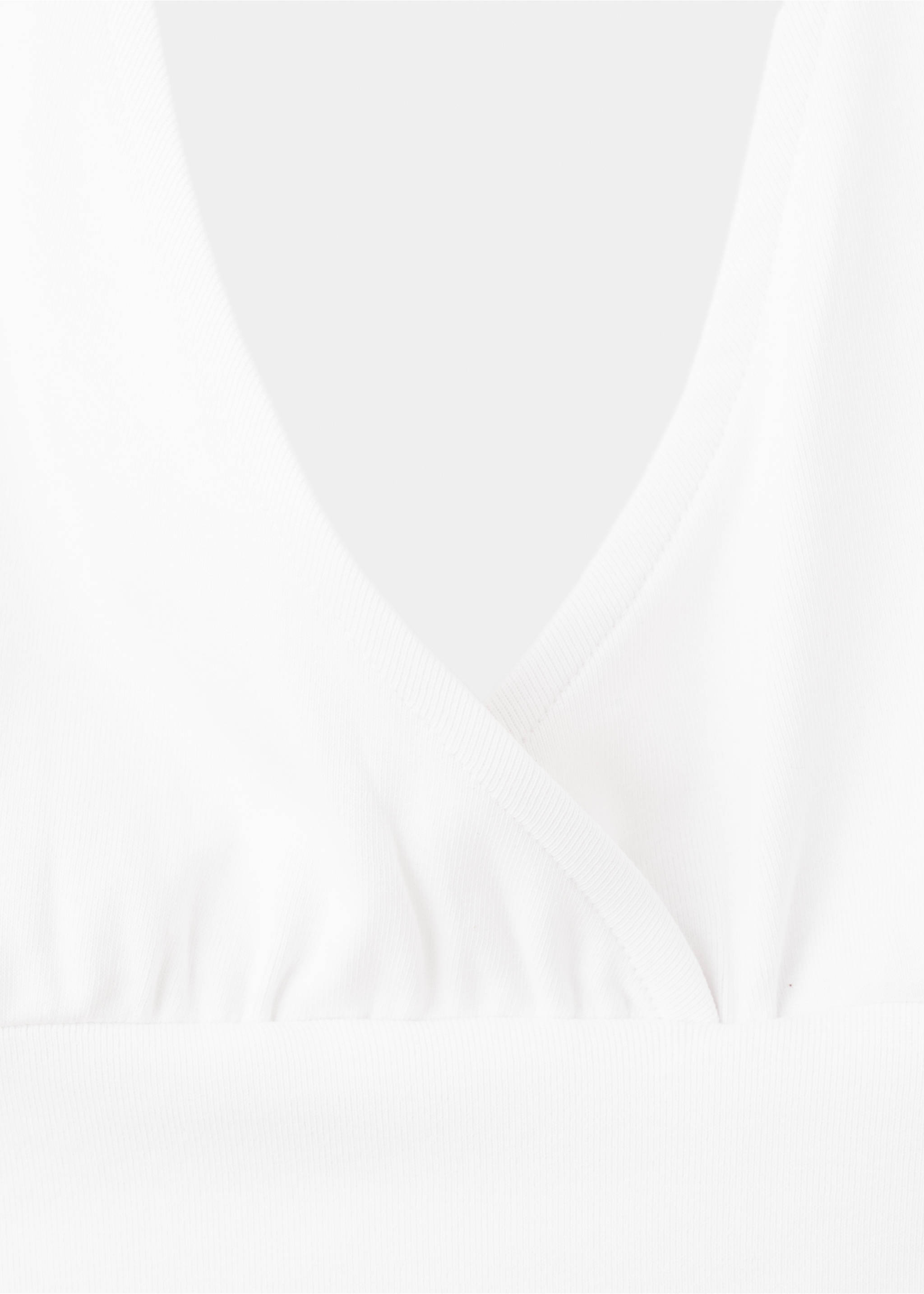 Crossed halter top - Details of the article 8, Off White. Ref: 27049211-00.