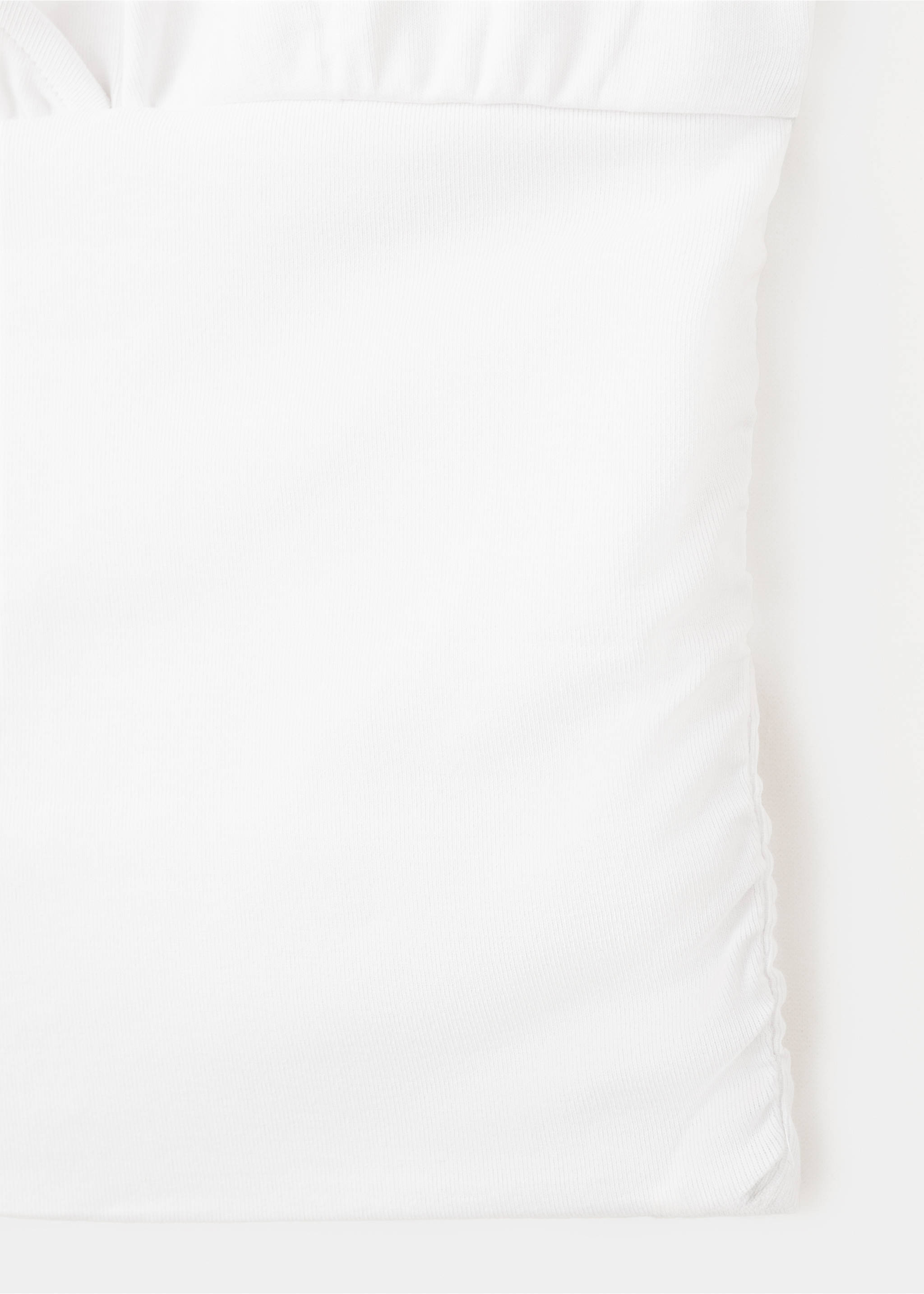 Crossed halter top - Details of the article 0, Off White. Ref: 27049211-00.