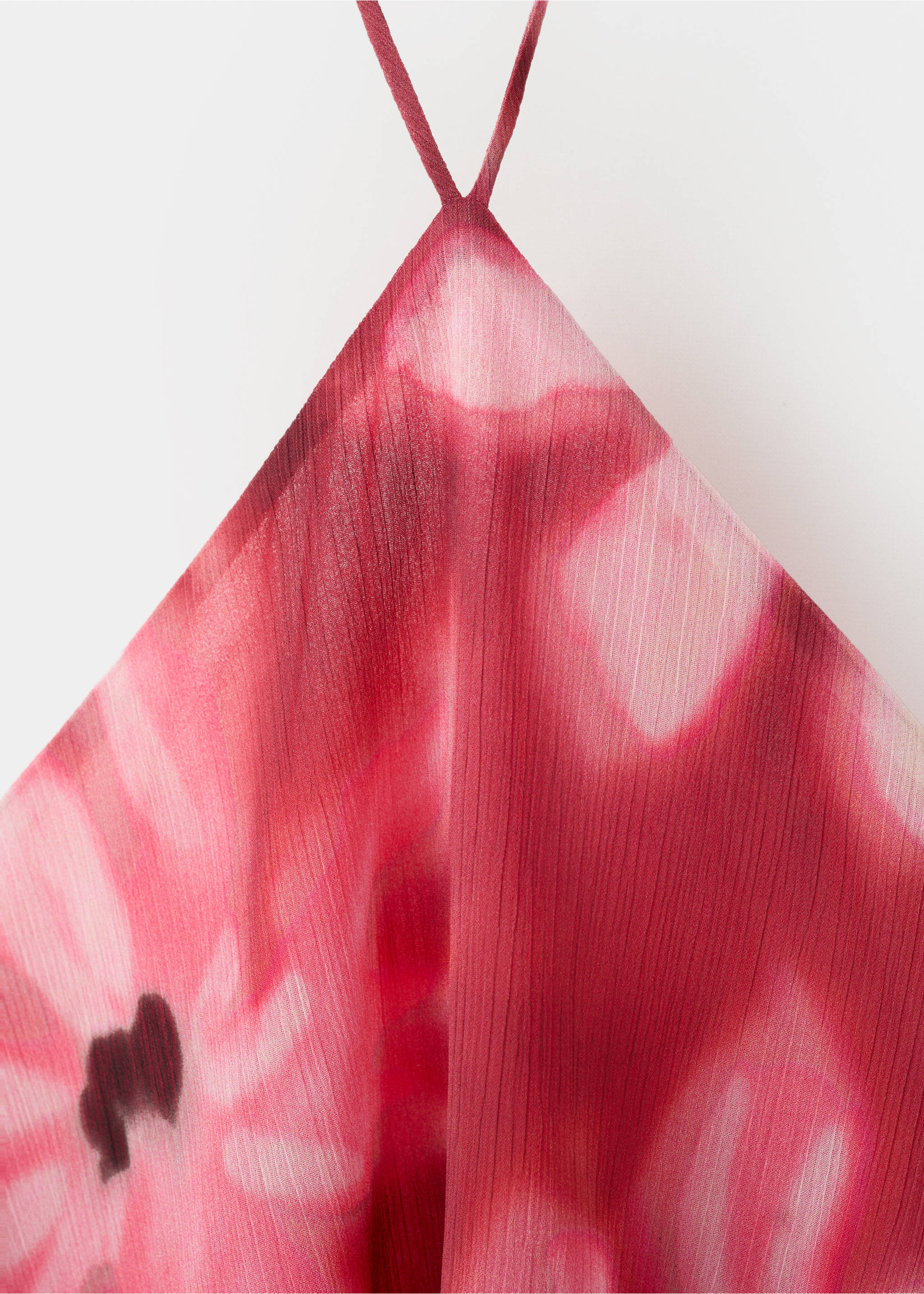 فستان هالتر بنقشة زهور - تفاصيل المنتج 8, كستنائي. Ref: 27049212-00.