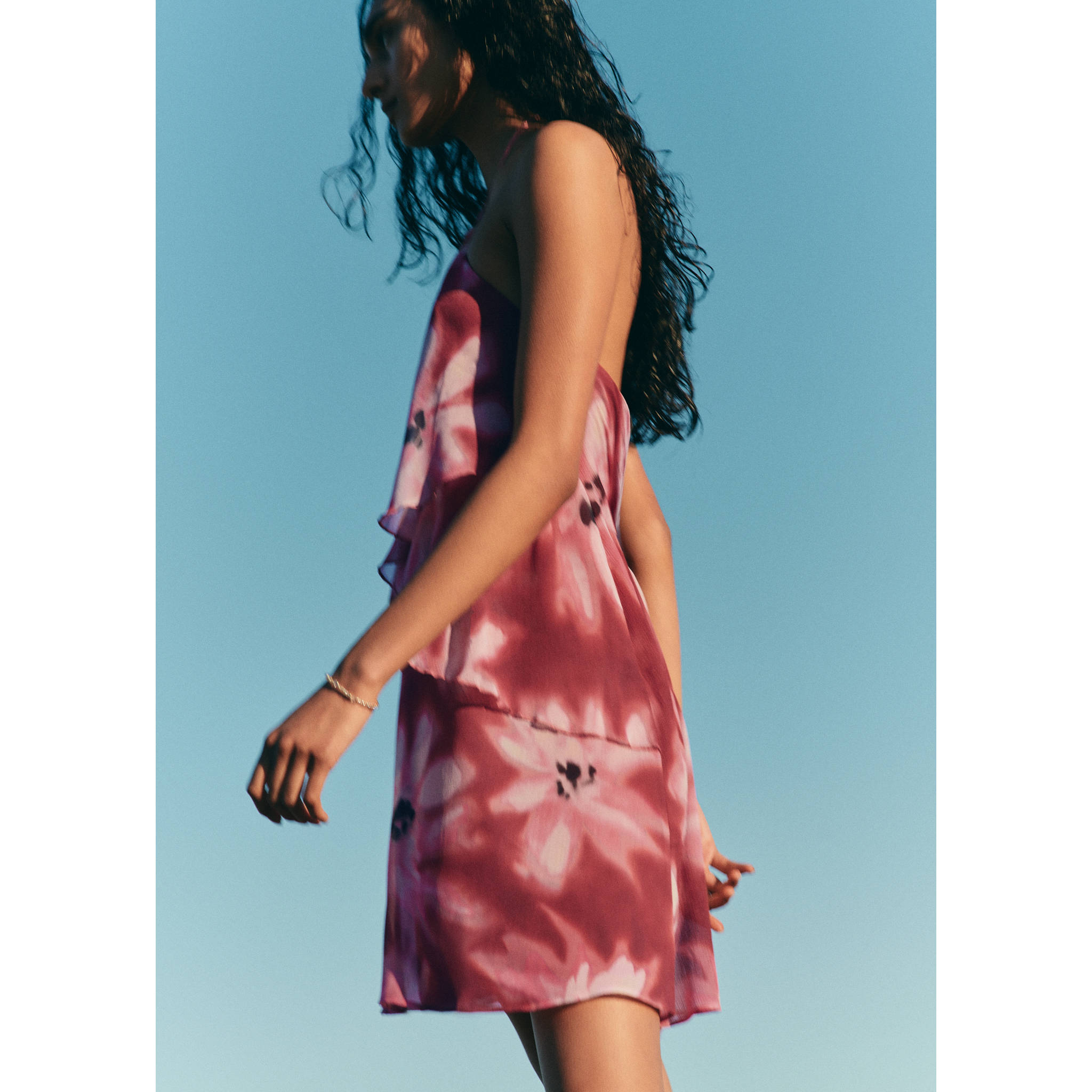 Floral-print halter dress - Details of the article 5