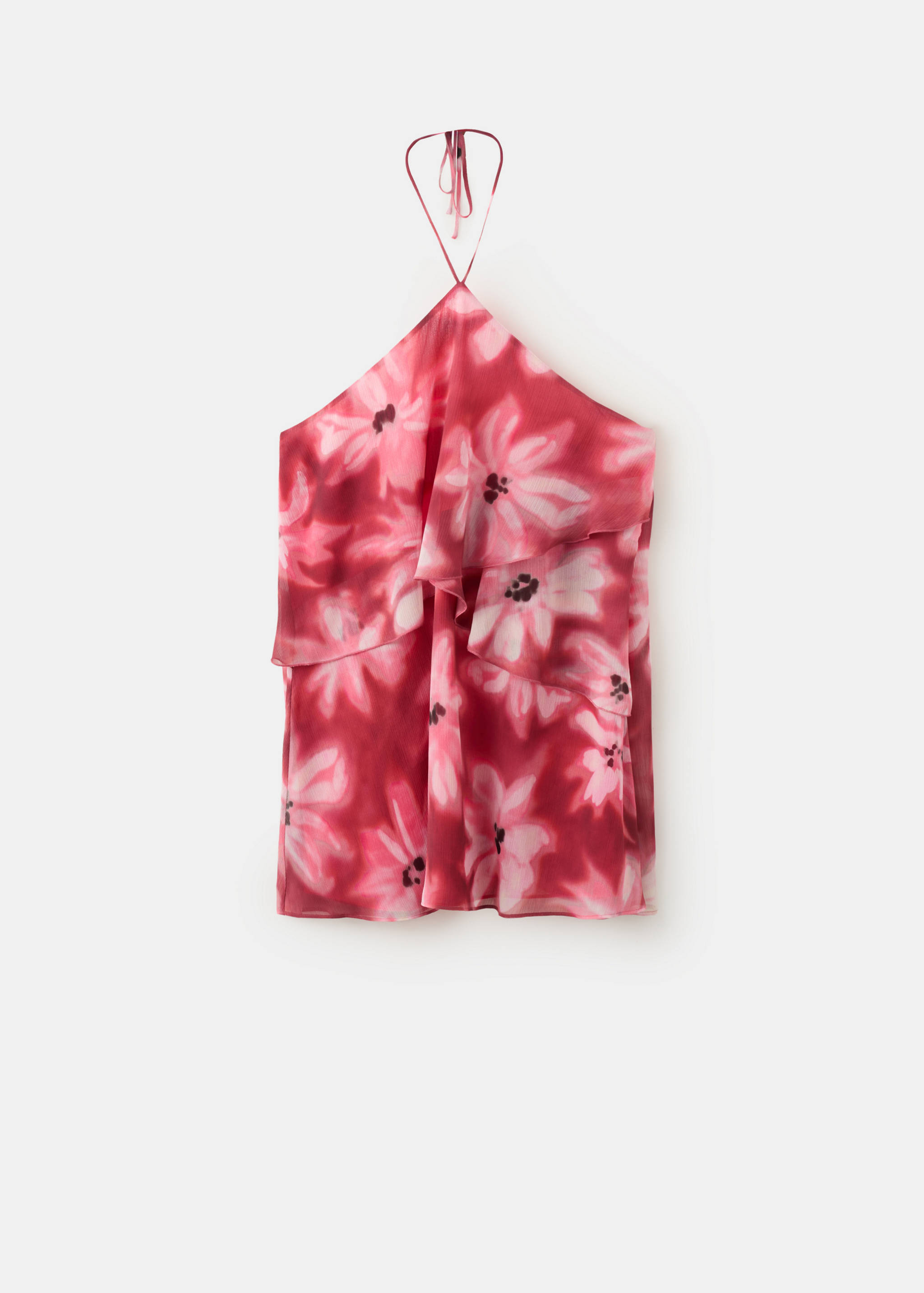 Neckholderkleid mit floralem Muster - Artikel ohne Model