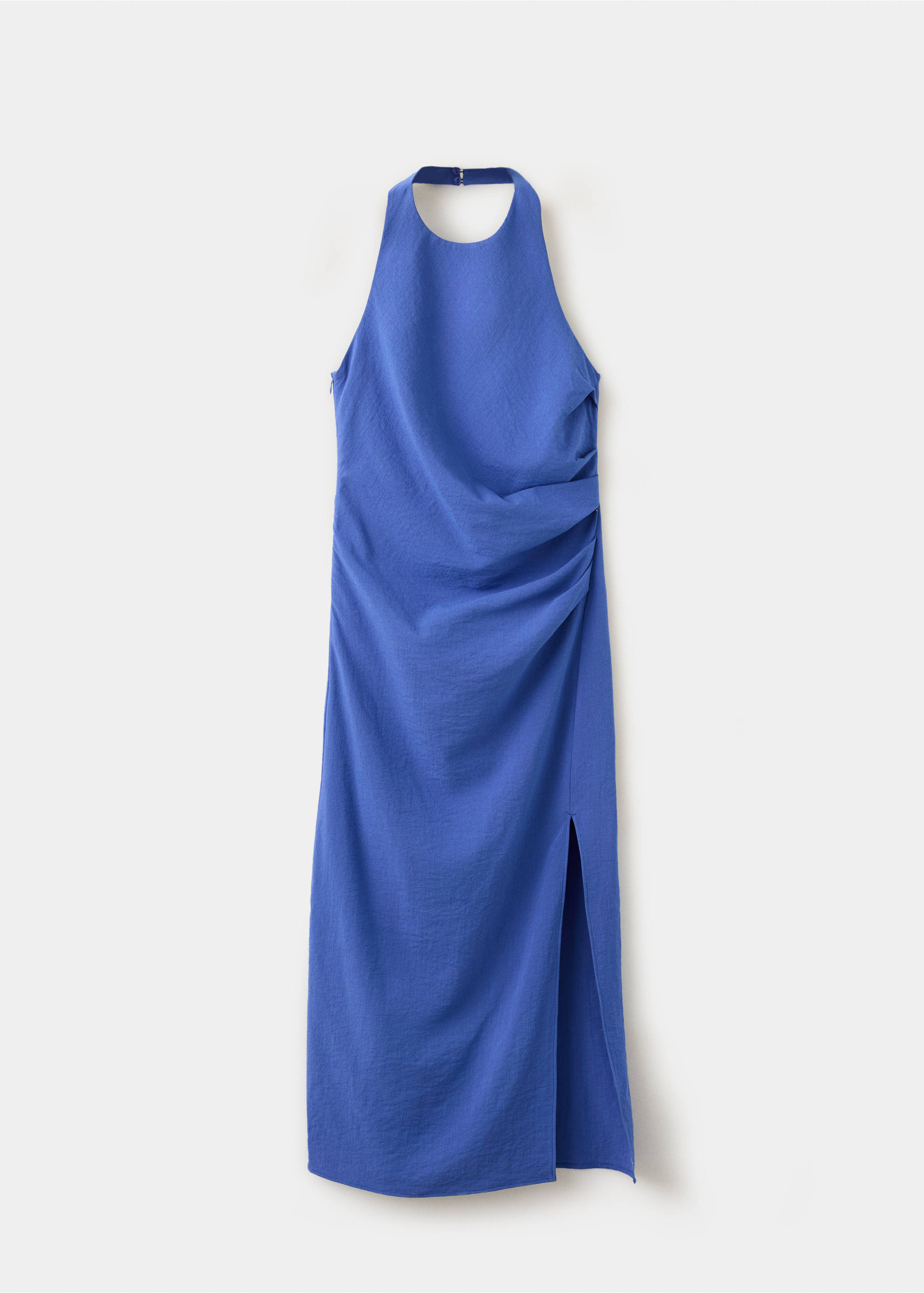 Robe emmanchures américaines drapée - Article sans modèle, Bleu. Ref: 27049216-00.