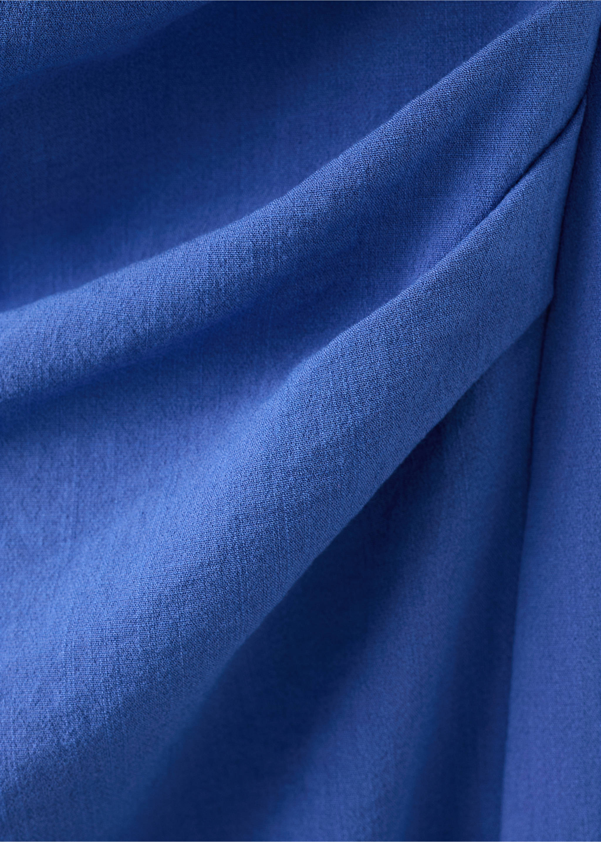 Robe emmanchures américaines drapée - Détail de l'article 8, Bleu. Ref: 27049216-00.