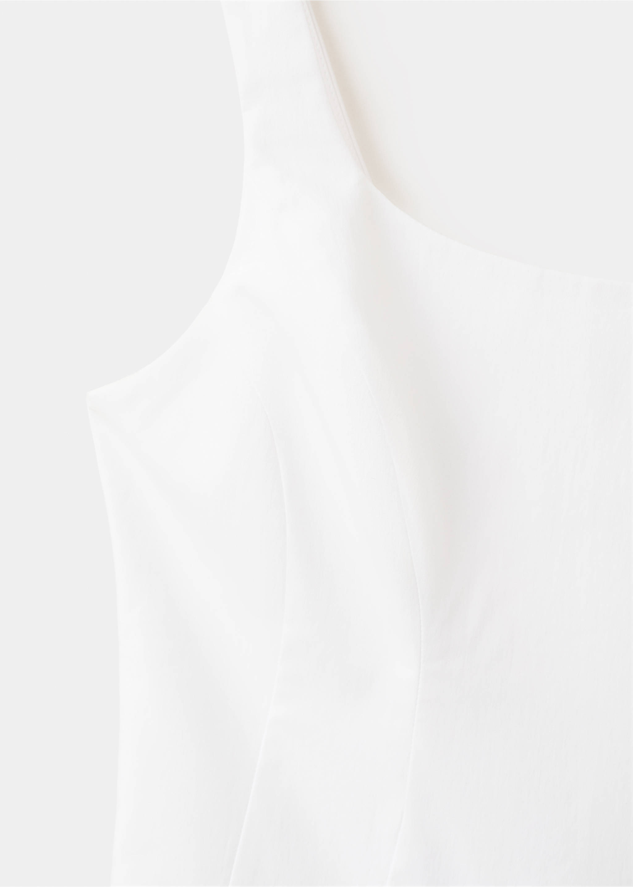 Corset dress with open back - Details of the article 8, White. Ref: 27049217-00.