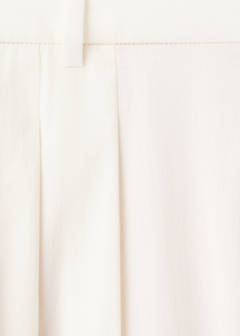 Straight mid-rise trousers — White 6