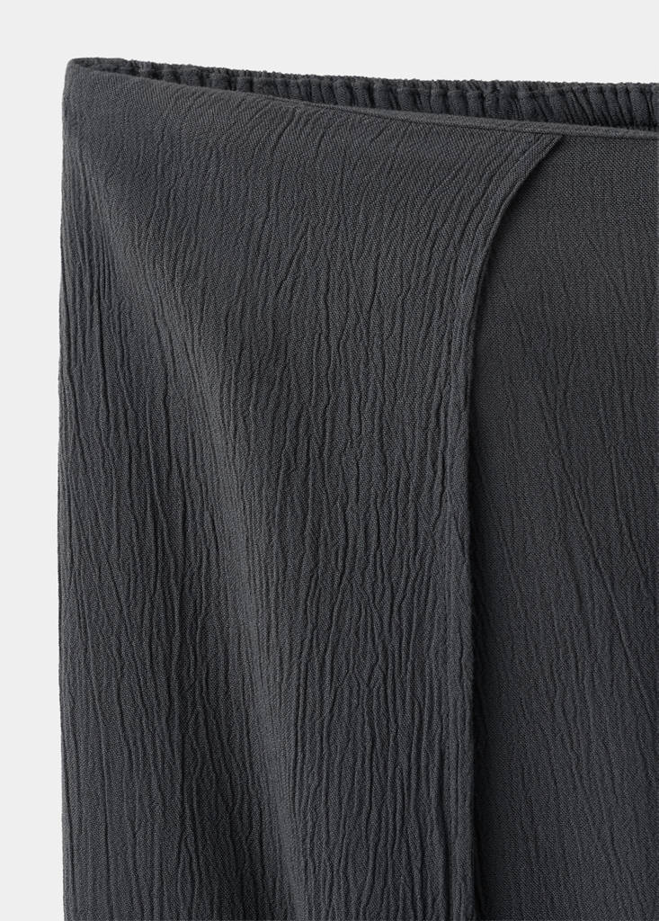 Fluid trousers with side openings — Charcoal