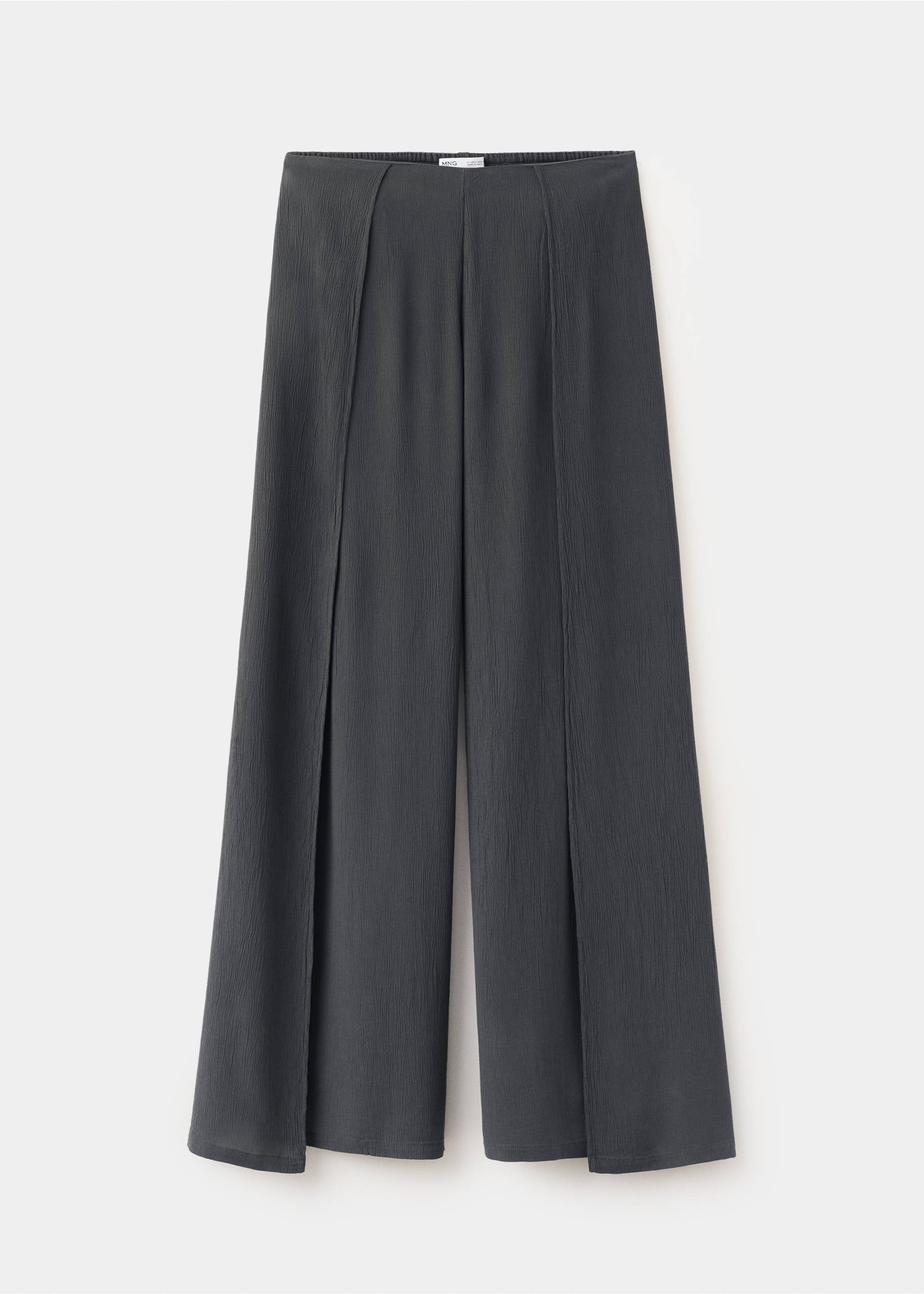 Fluid trousers with side openings - Article without model, Charcoal. Ref: 27049219-00.