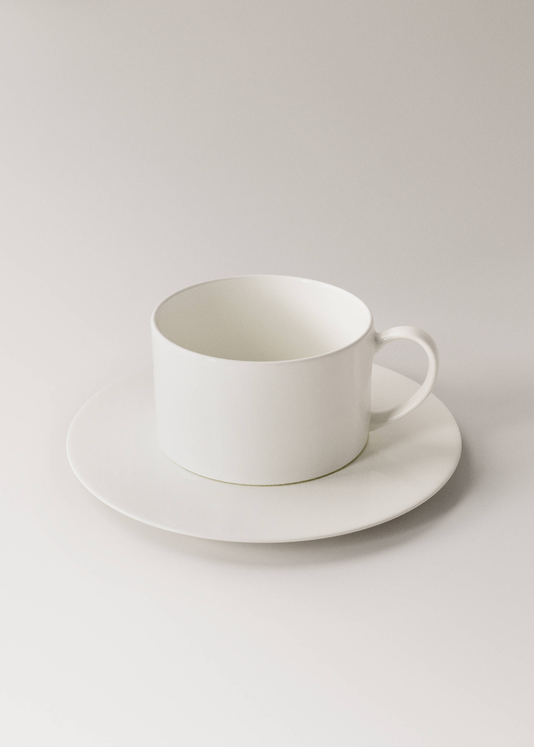 Ultra-light bone china coffee cup and saucer - Details of the article 1