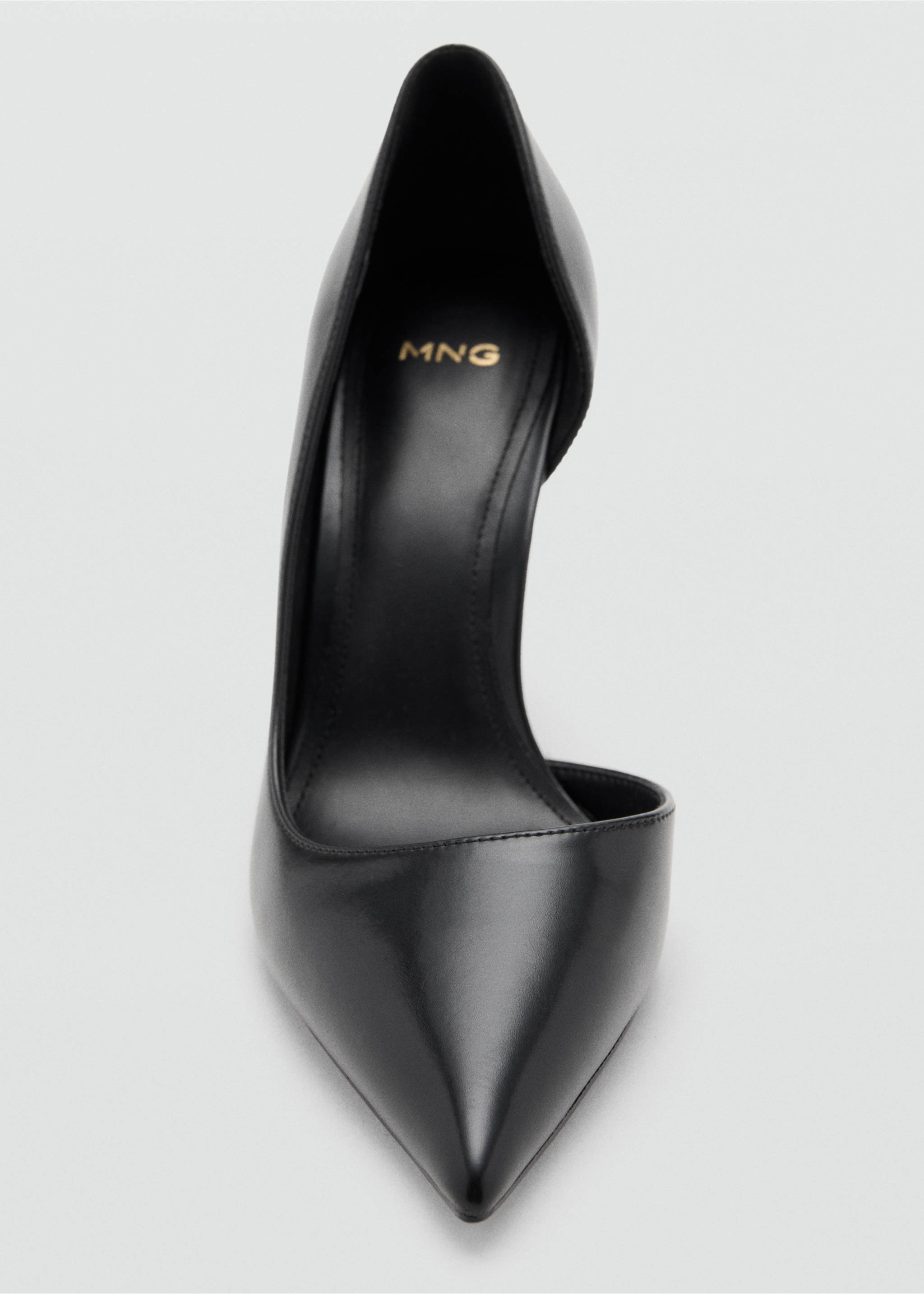Asymmetrical heeled shoes - Details of the article 2, Black. Ref: 27051169-00.