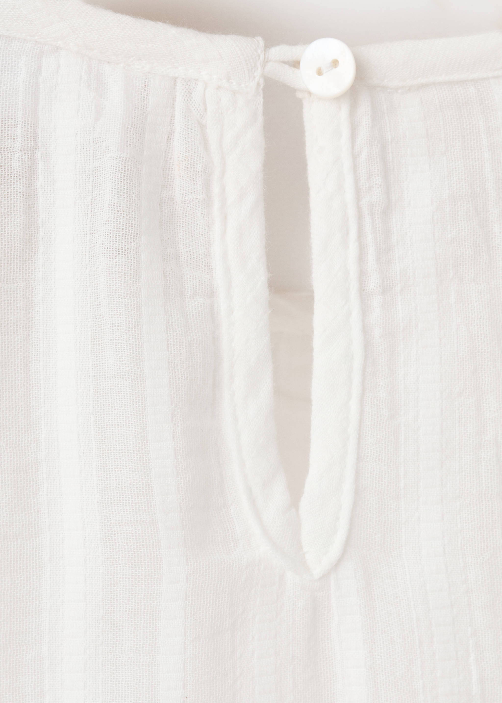 刺绣棉质上衣 - null