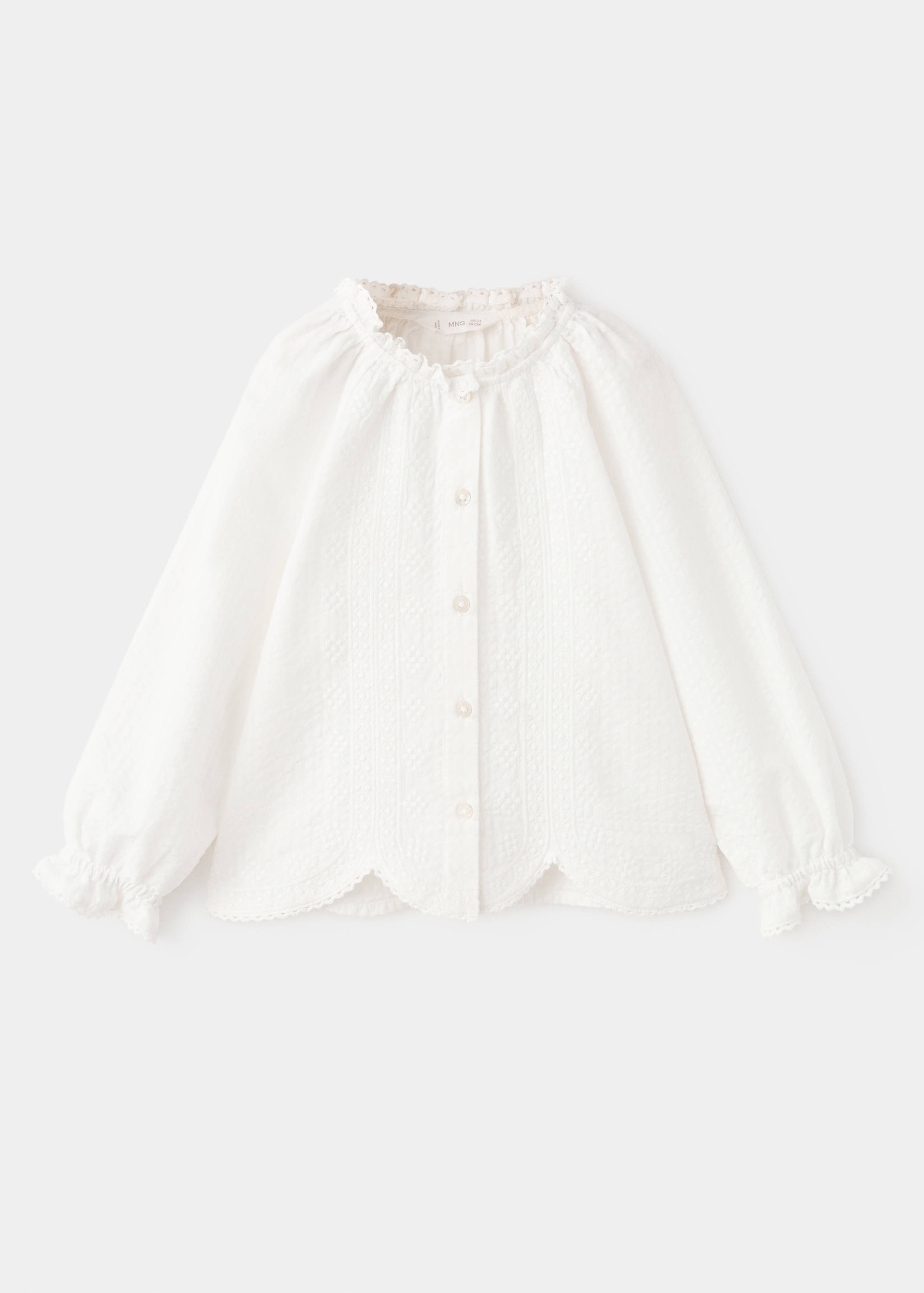 Blouse brodée en coton - Article sans modèle