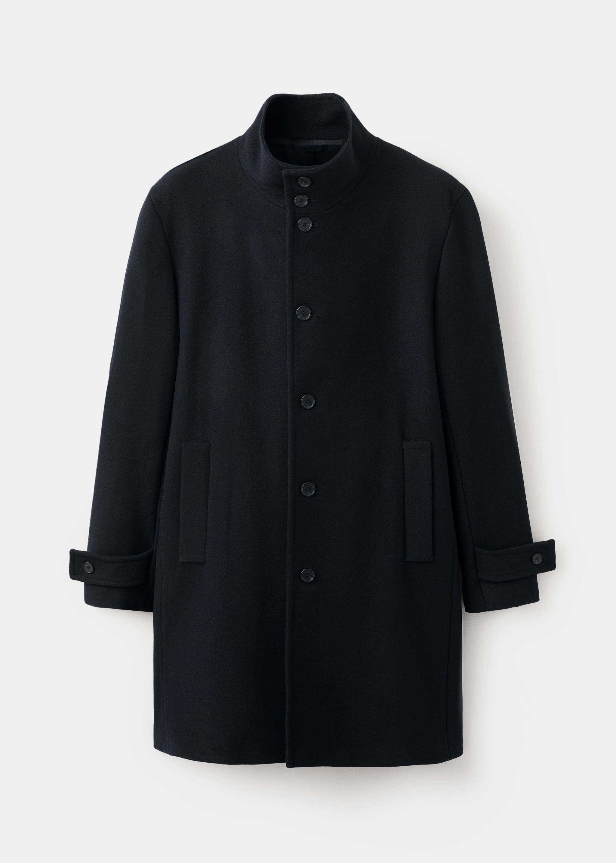 Wool funnel neck coat - Article without model