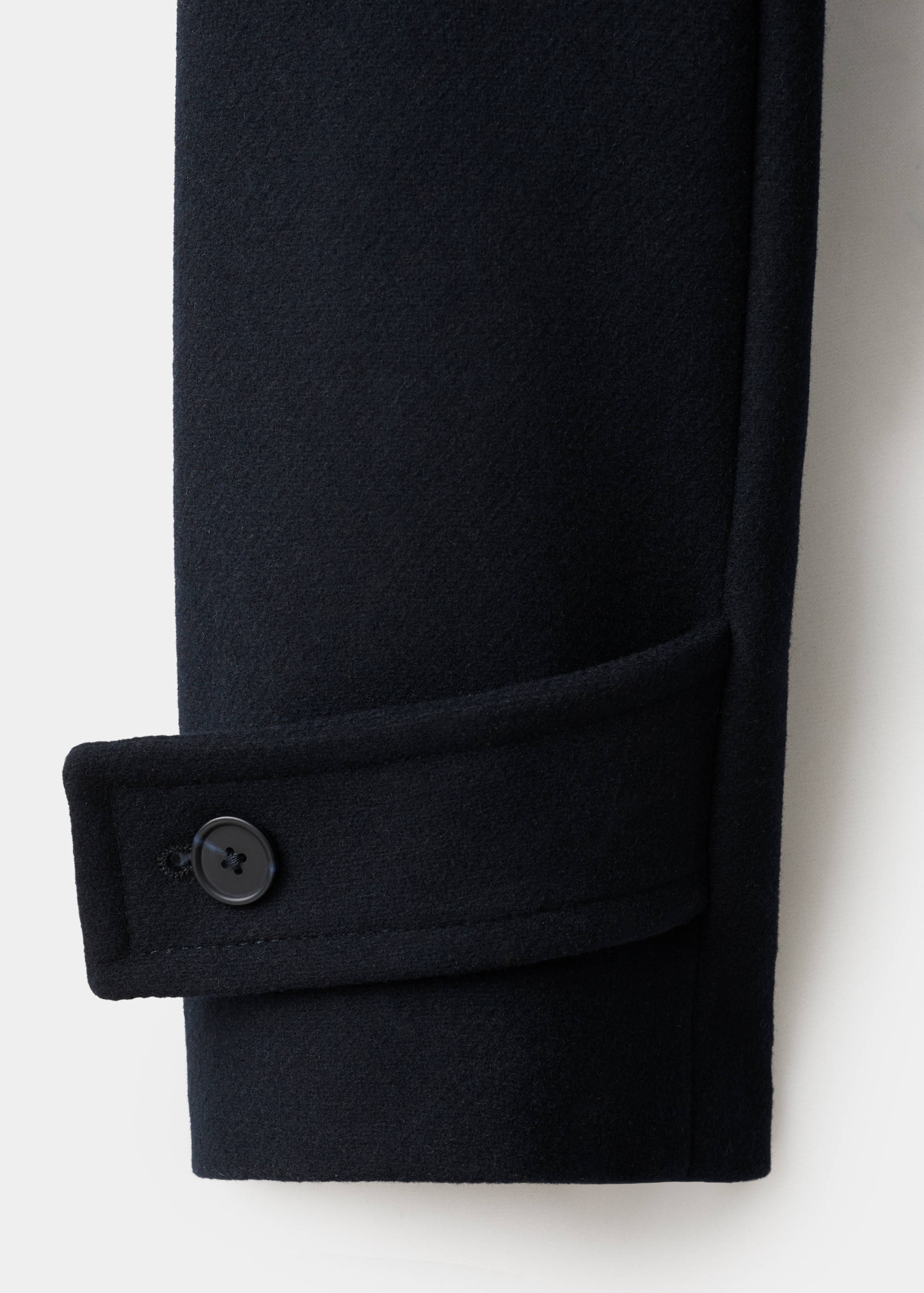 Wool funnel neck coat - Details of the article 0