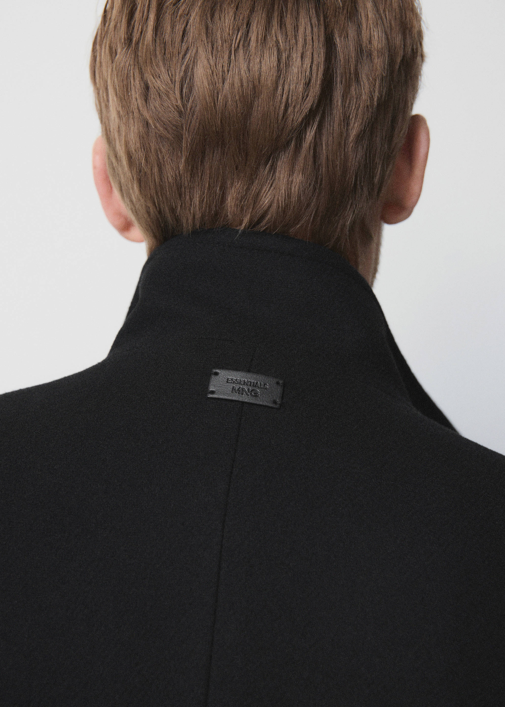 Wool funnel neck coat - Details of the article 3