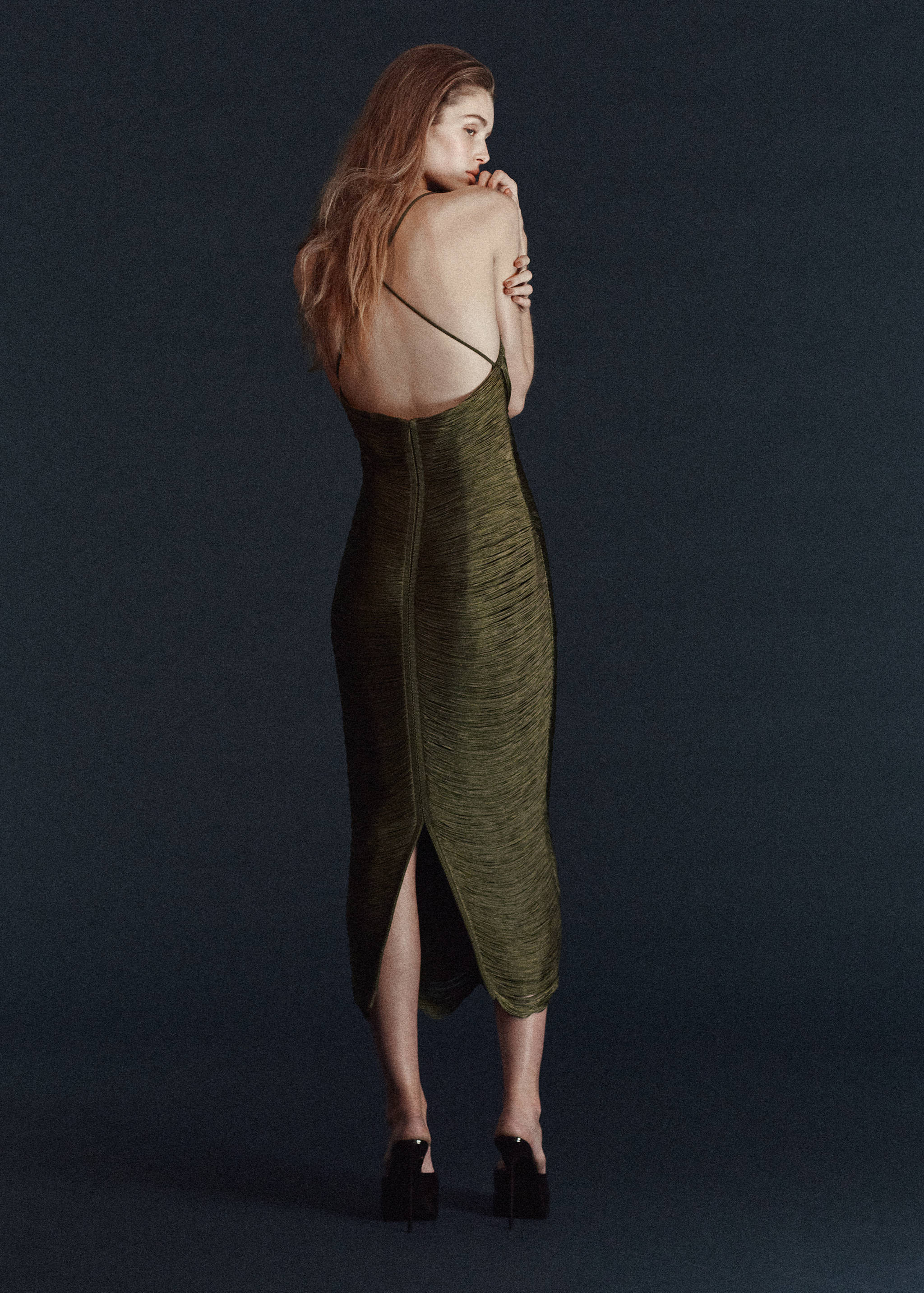 Robe à franges avec dos nu - Verso de l’article