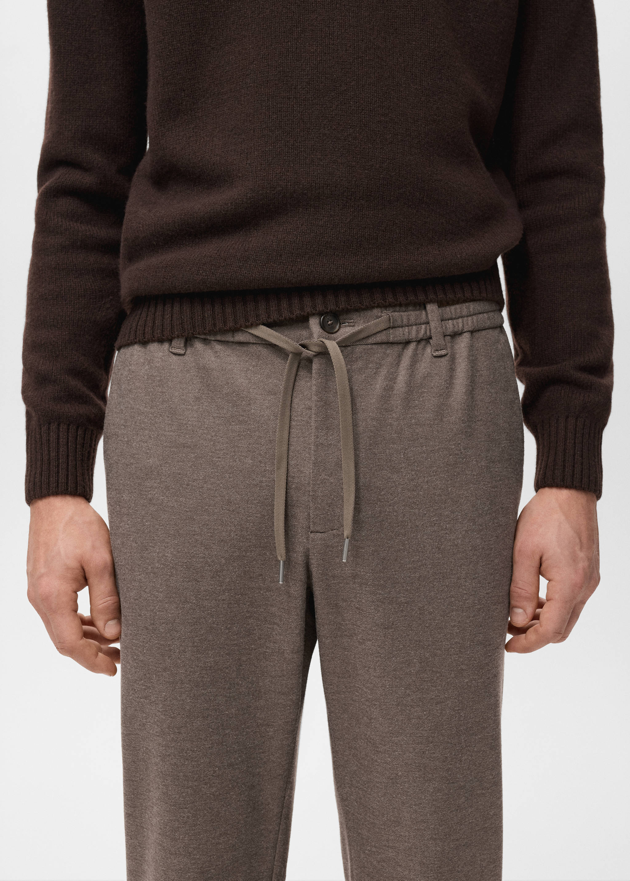 Flanellen slim-fit broek - Detail van het artikel 1