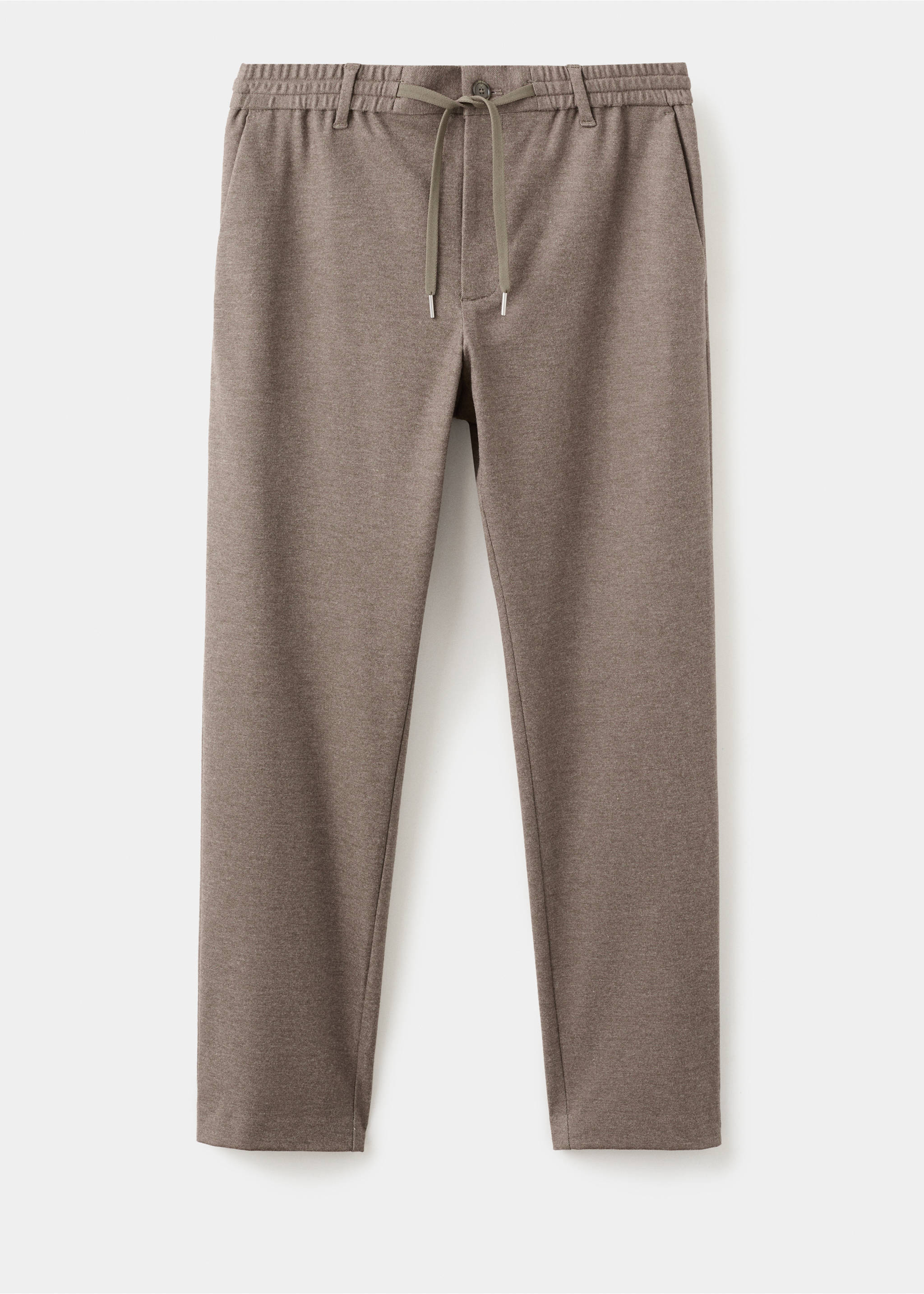 Pantalón franela slim fit - Artículo sin modelo, Marrón tabaco. Ref: 27051186-00.