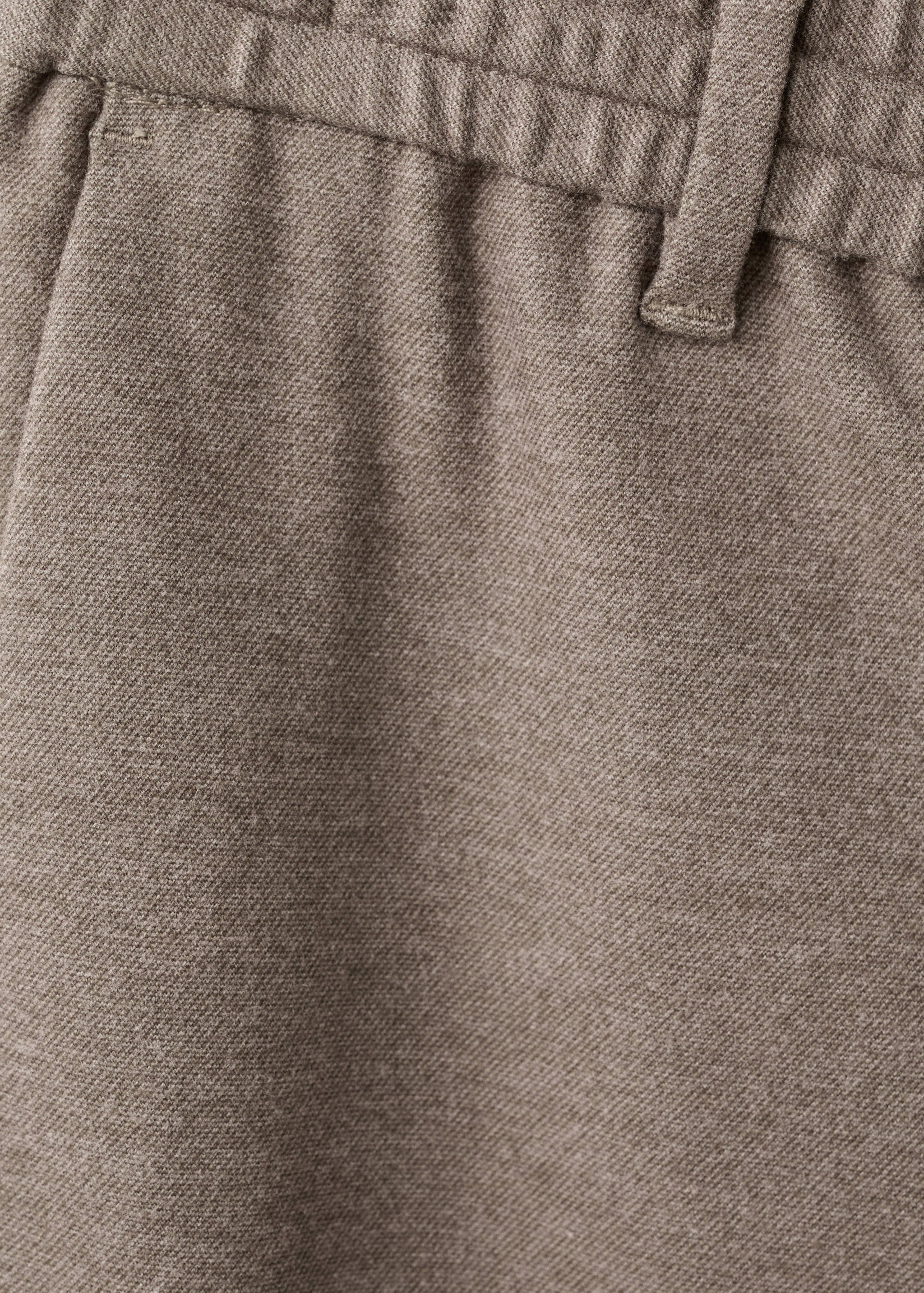 Flanellen slim-fit broek - Detail van het artikel 0