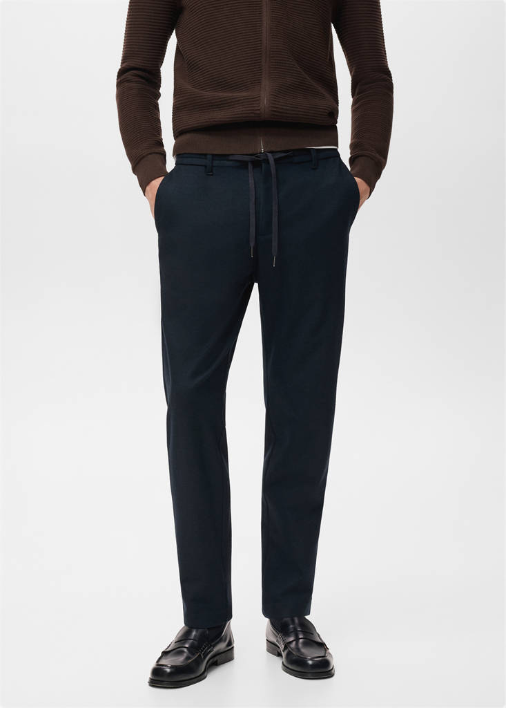 Pantalón franela slim fit
