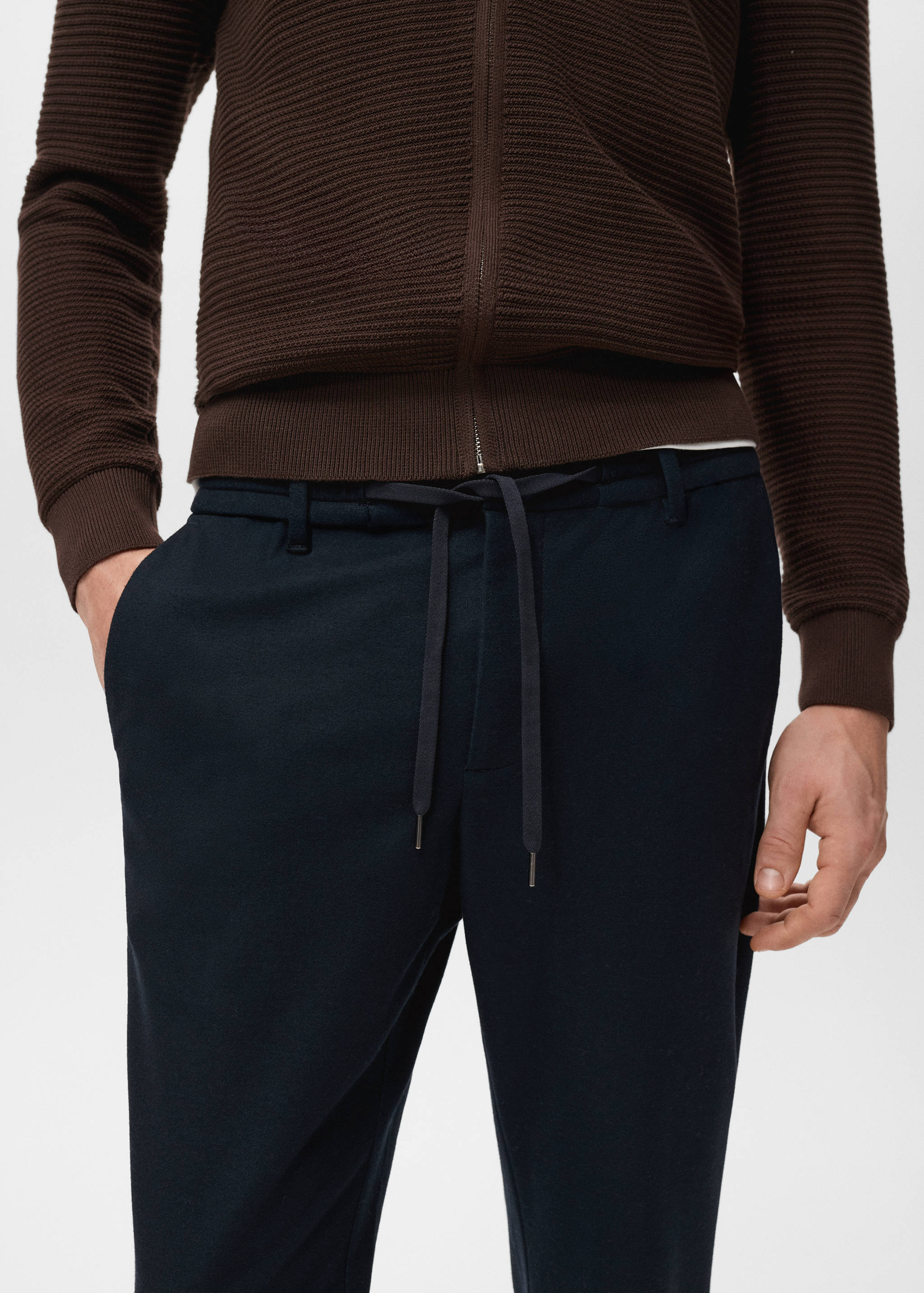 Flanellen slim-fit broek - Detail van het artikel 1