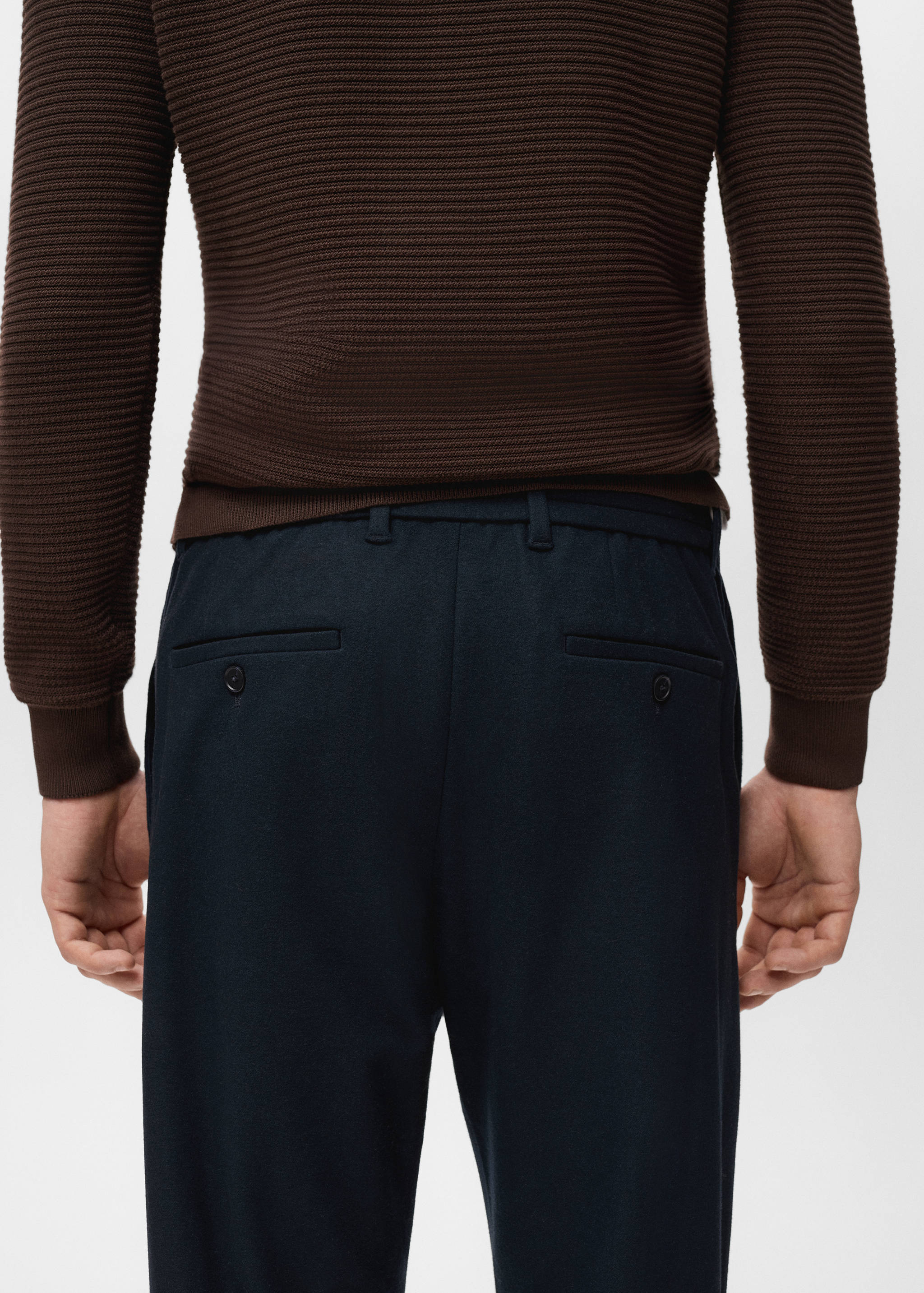 Flanellen slim-fit broek - Detail van het artikel 6