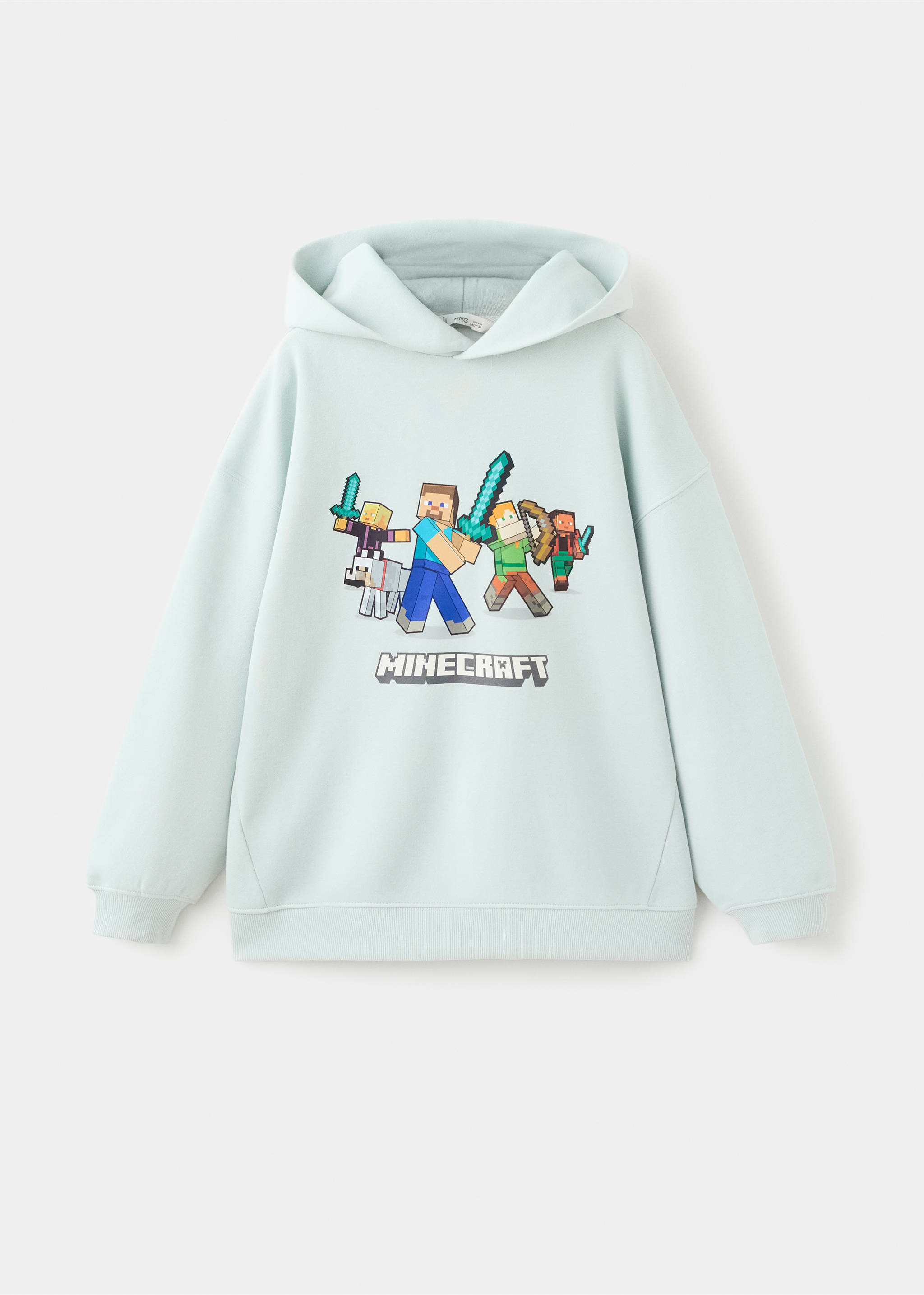 Minecraft sweatshirt - Article without model, Aqua Green. Ref: 27051187-00.